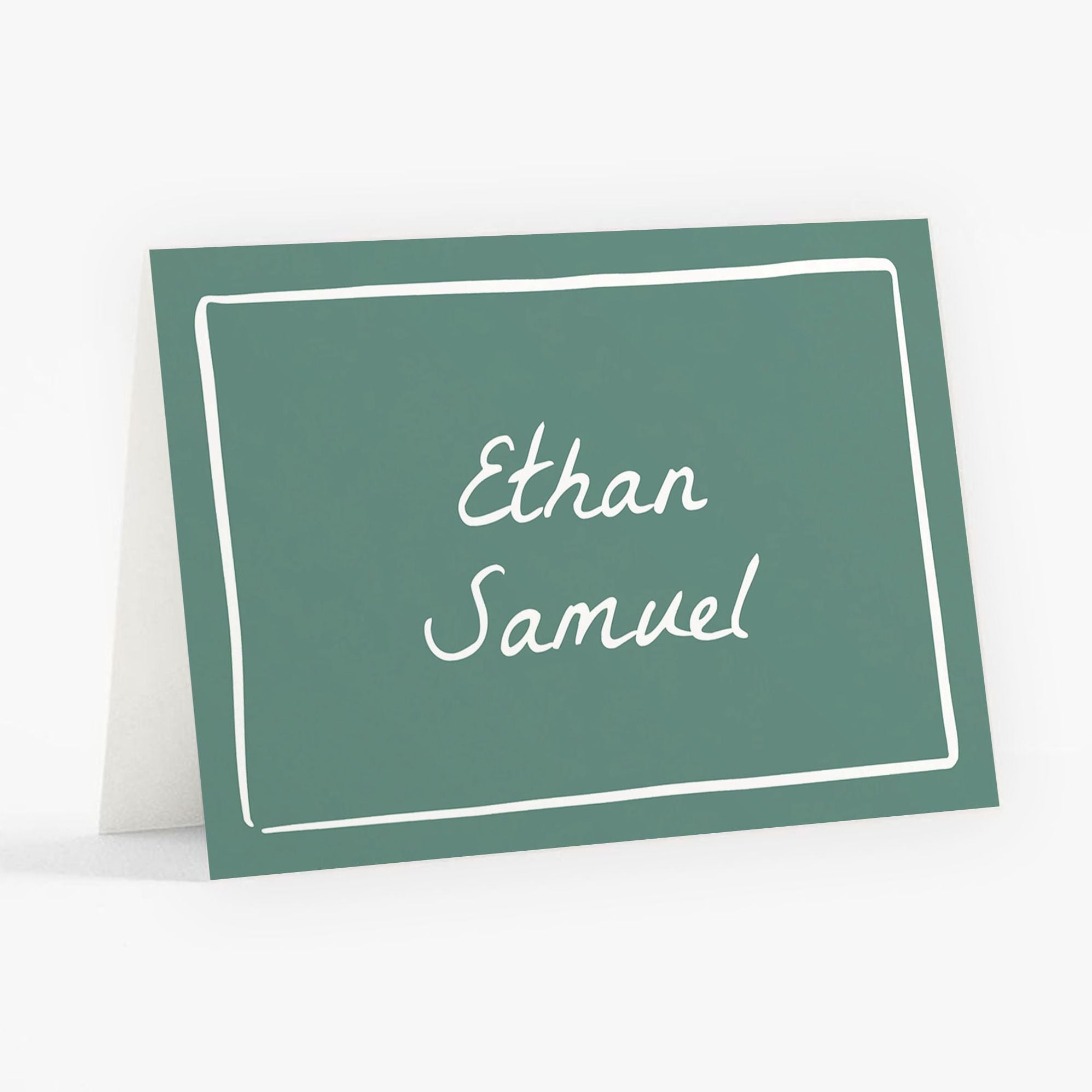 Hand Drawn Border Bar Mitzvah Stationery