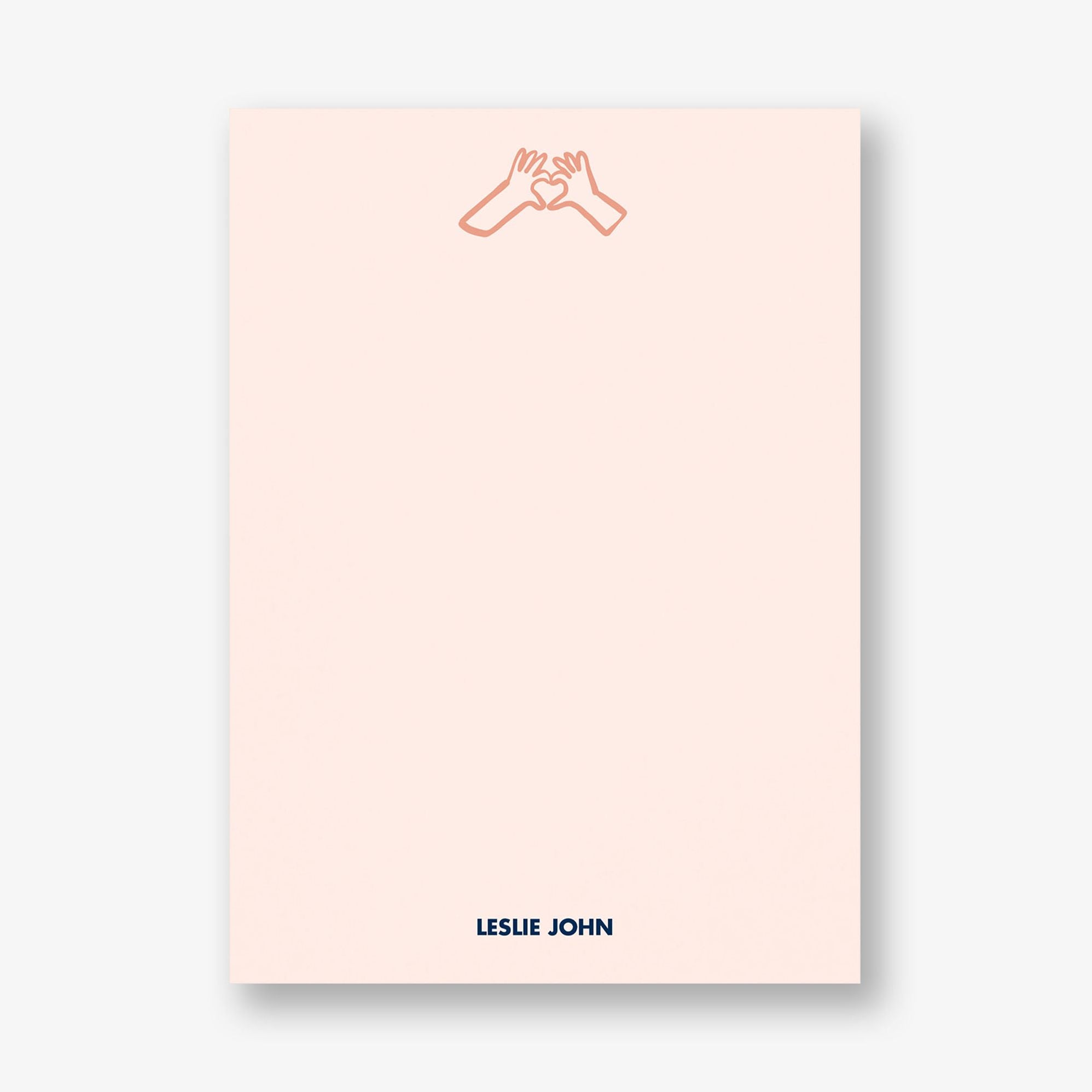 Heart Hands Stationery