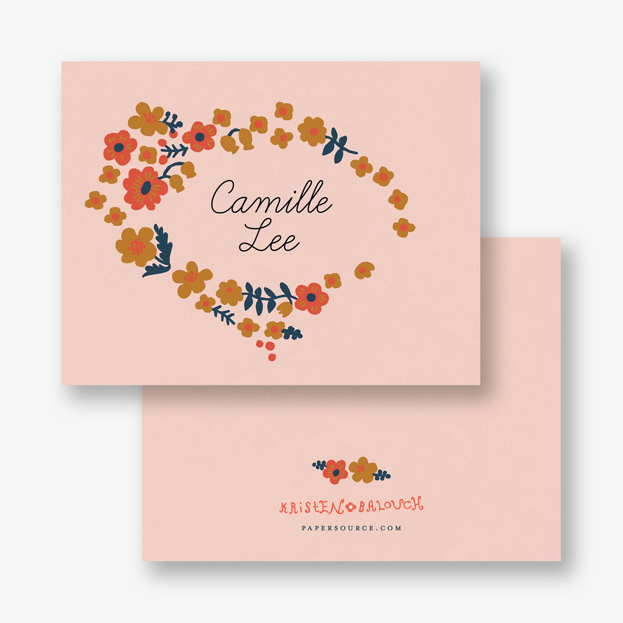 Ditzy Garden Custom Folded Stationery
