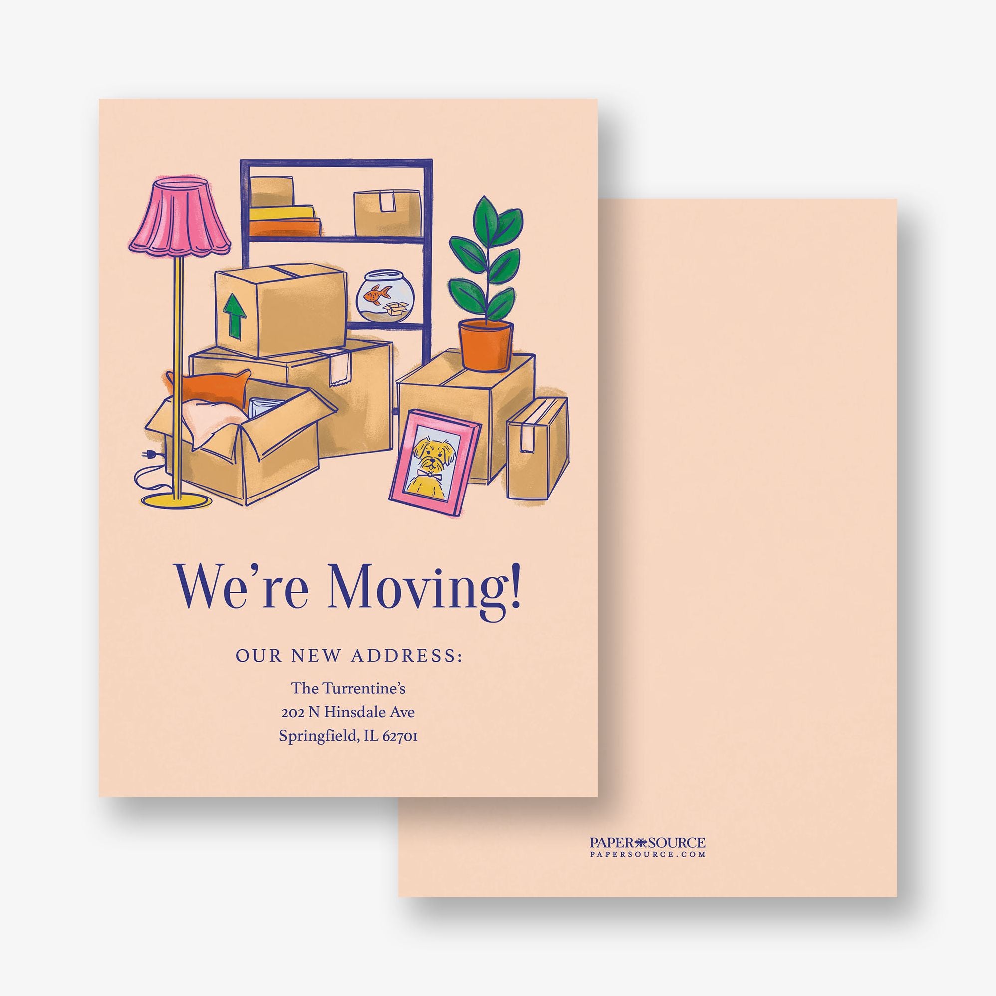 Moving Boxes Moving Announcement