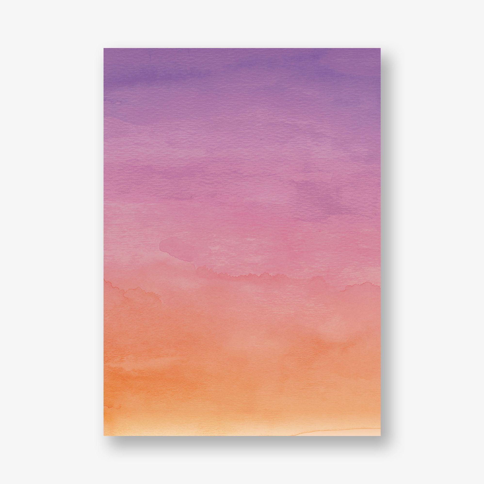 Sunset Watercolor Memorial Card