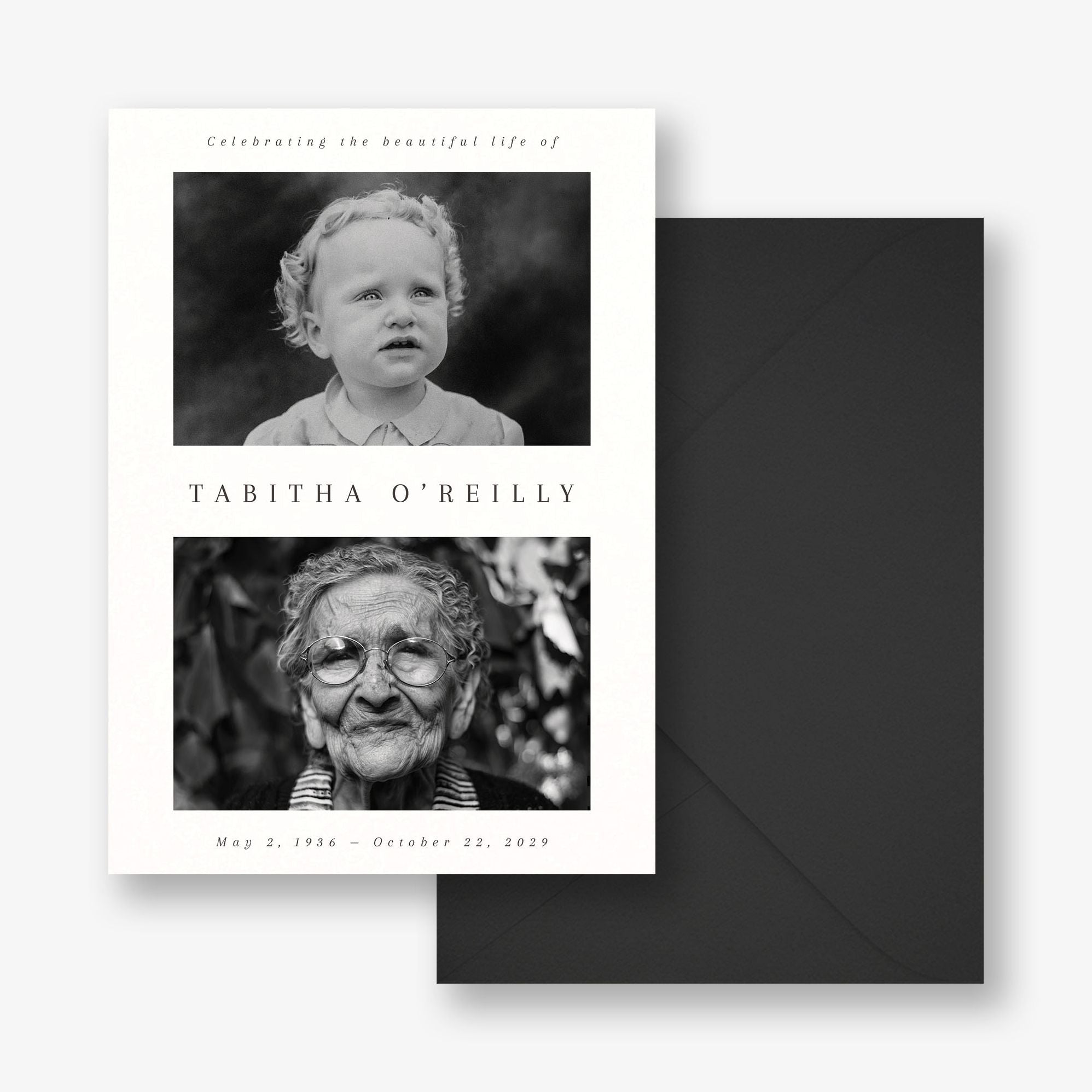 Photo Album Memorial Card