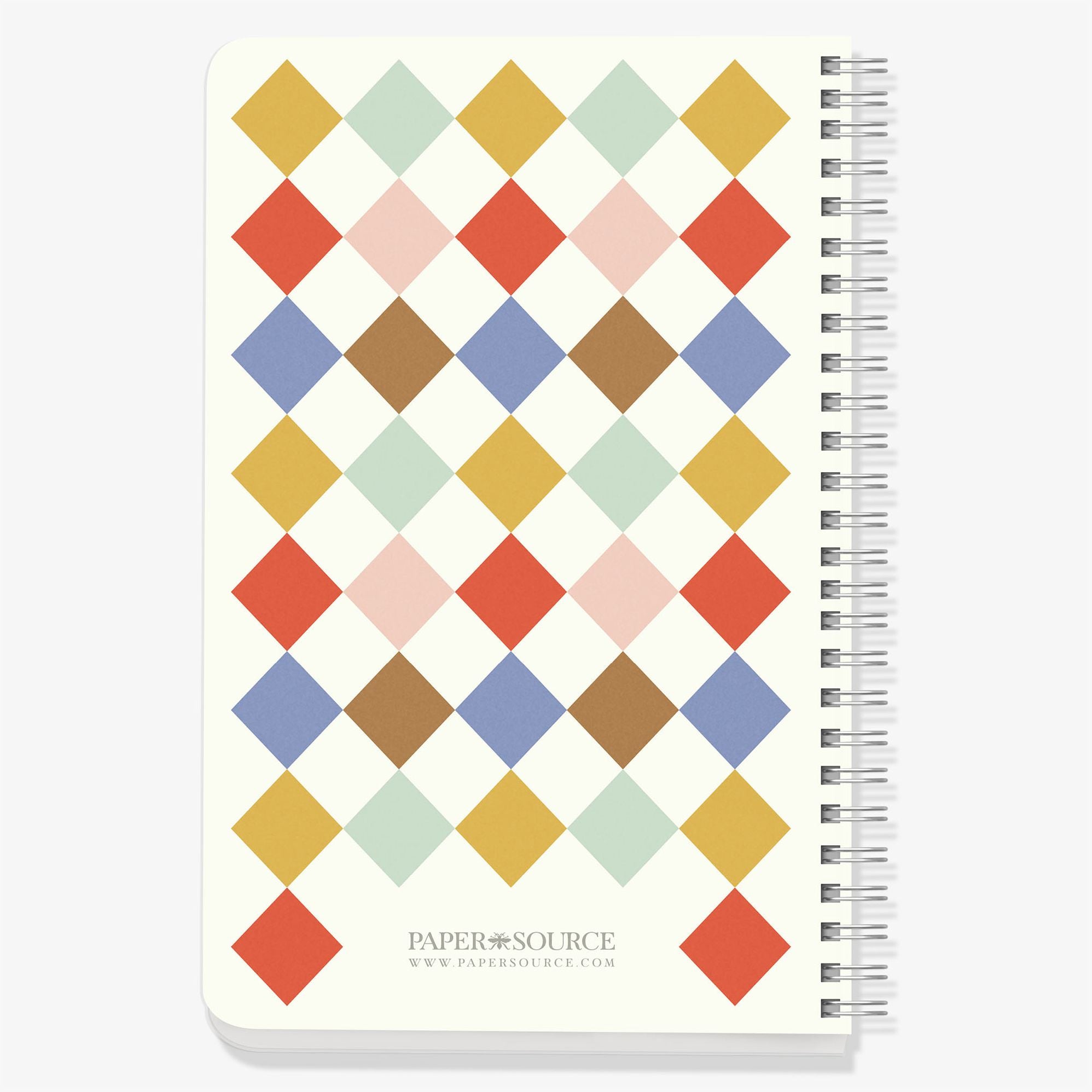 Colorblock Diamond Check Custom Journal