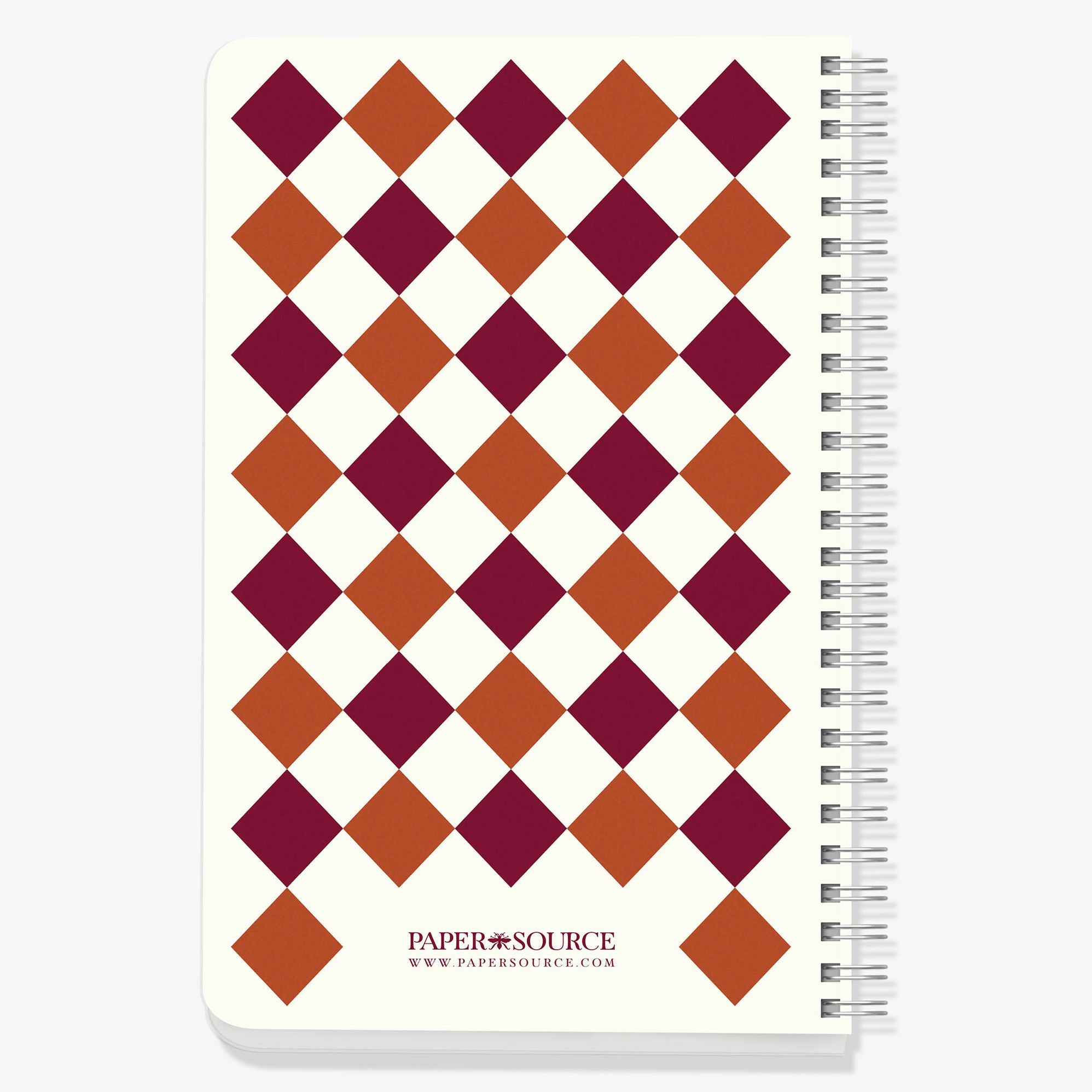 Colorblock Diamond Check Custom Journal