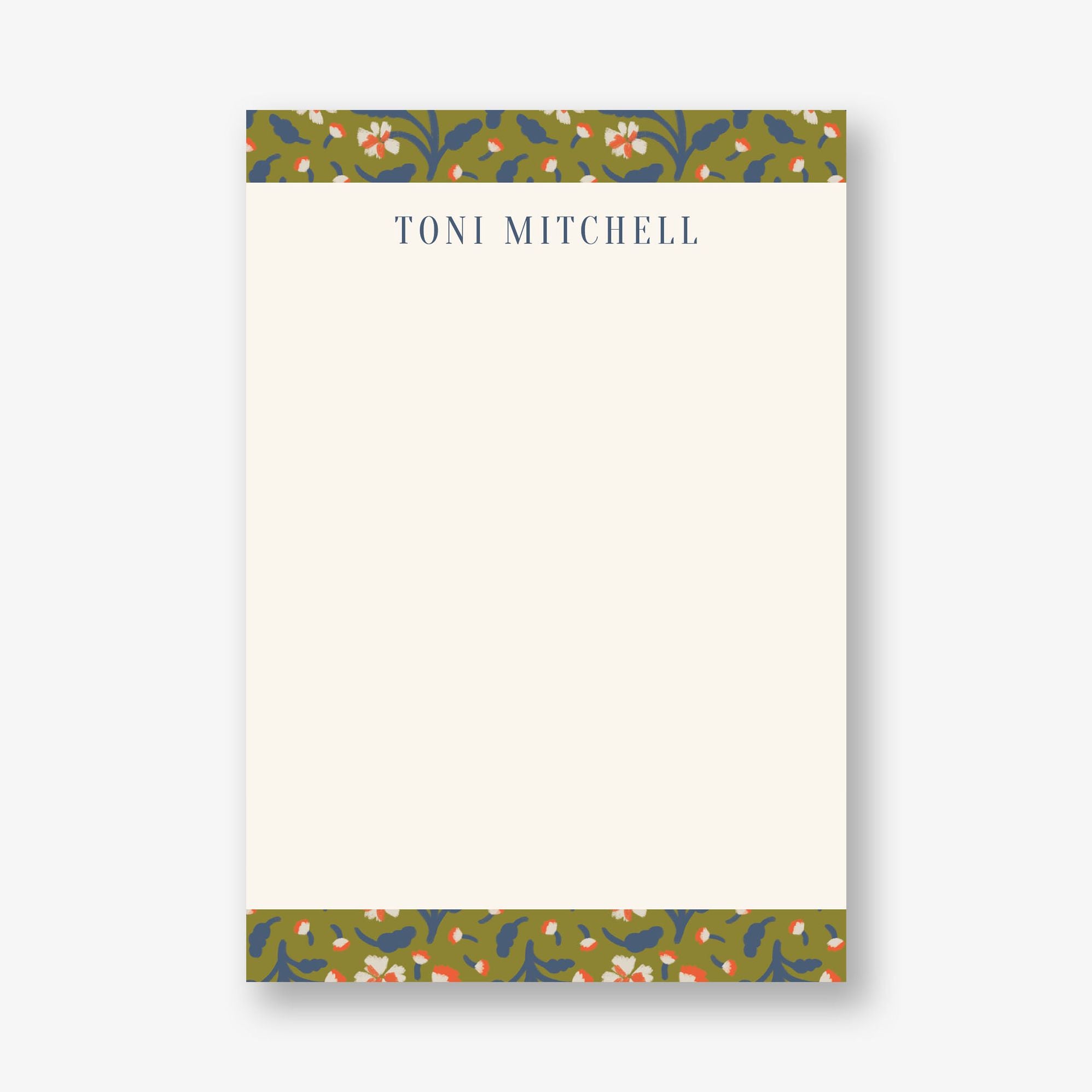 Scattered Stems Personalized Notepad Set