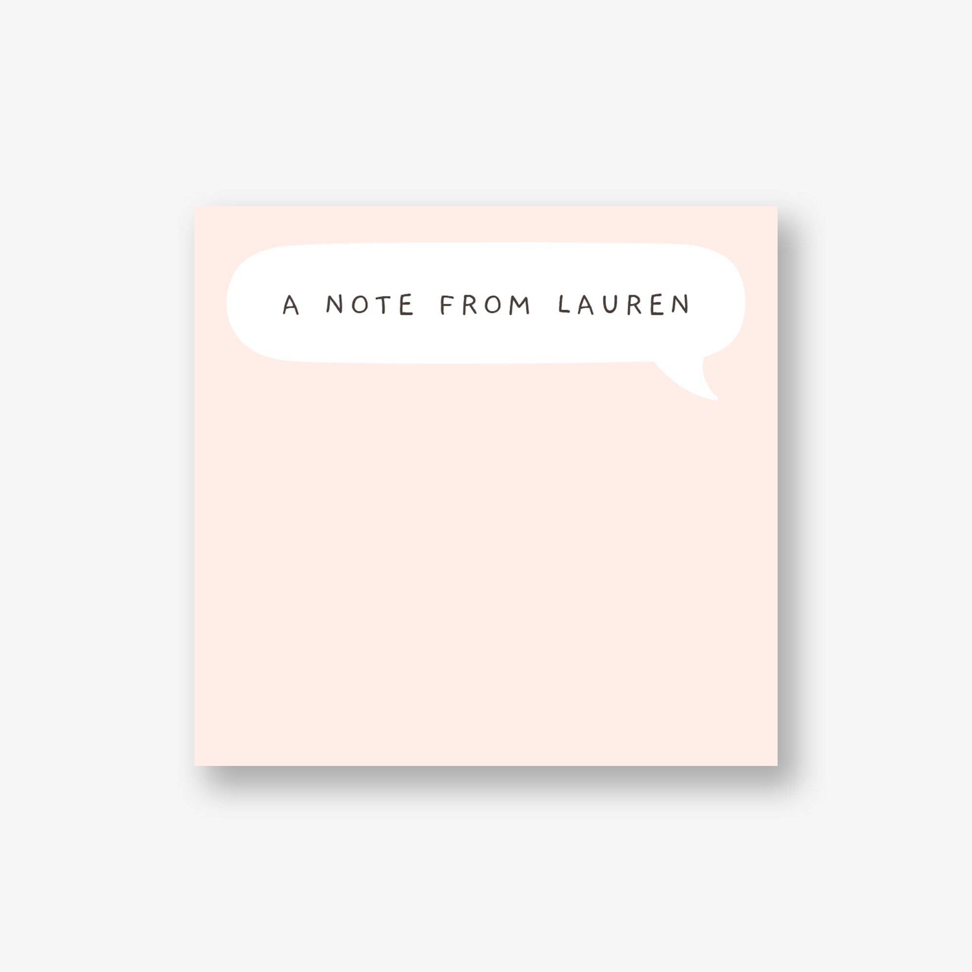 Little Speech Bubble Personalized Post-It® Notes