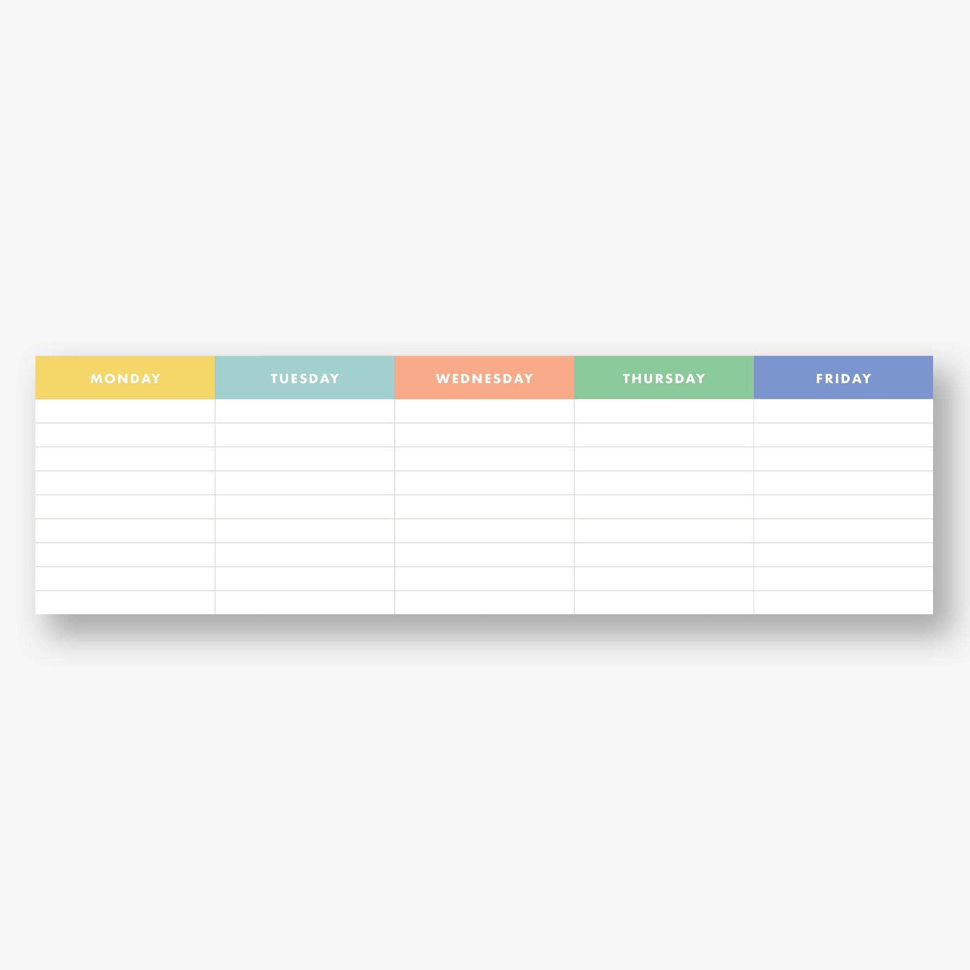 Colorblock Daily Long Personalized Post-It® Notes