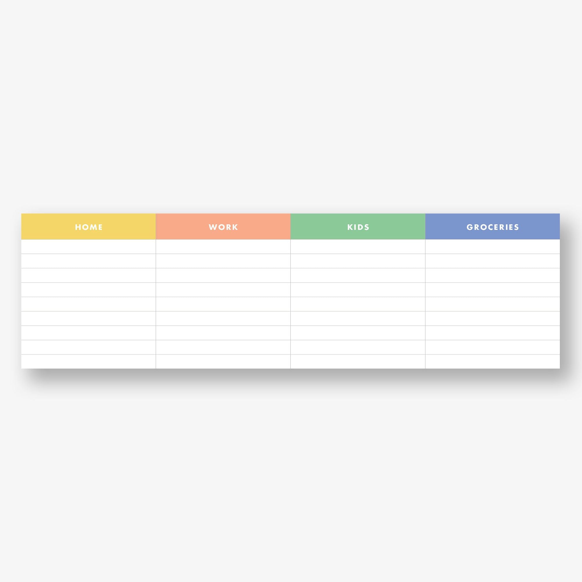 Colorblock Daily Long Personalized Post-It® Notes