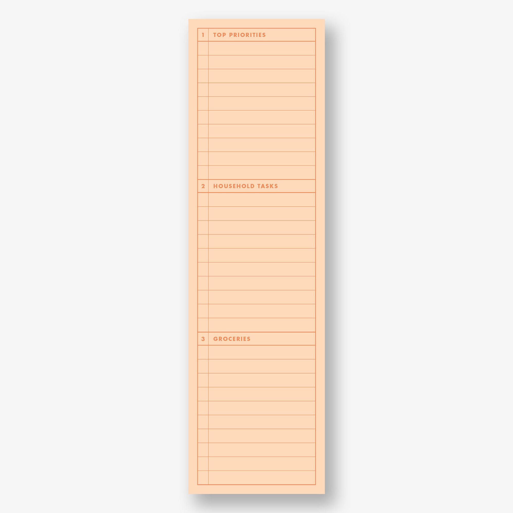 Top Priorities Long Personalized Post-It® Notes
