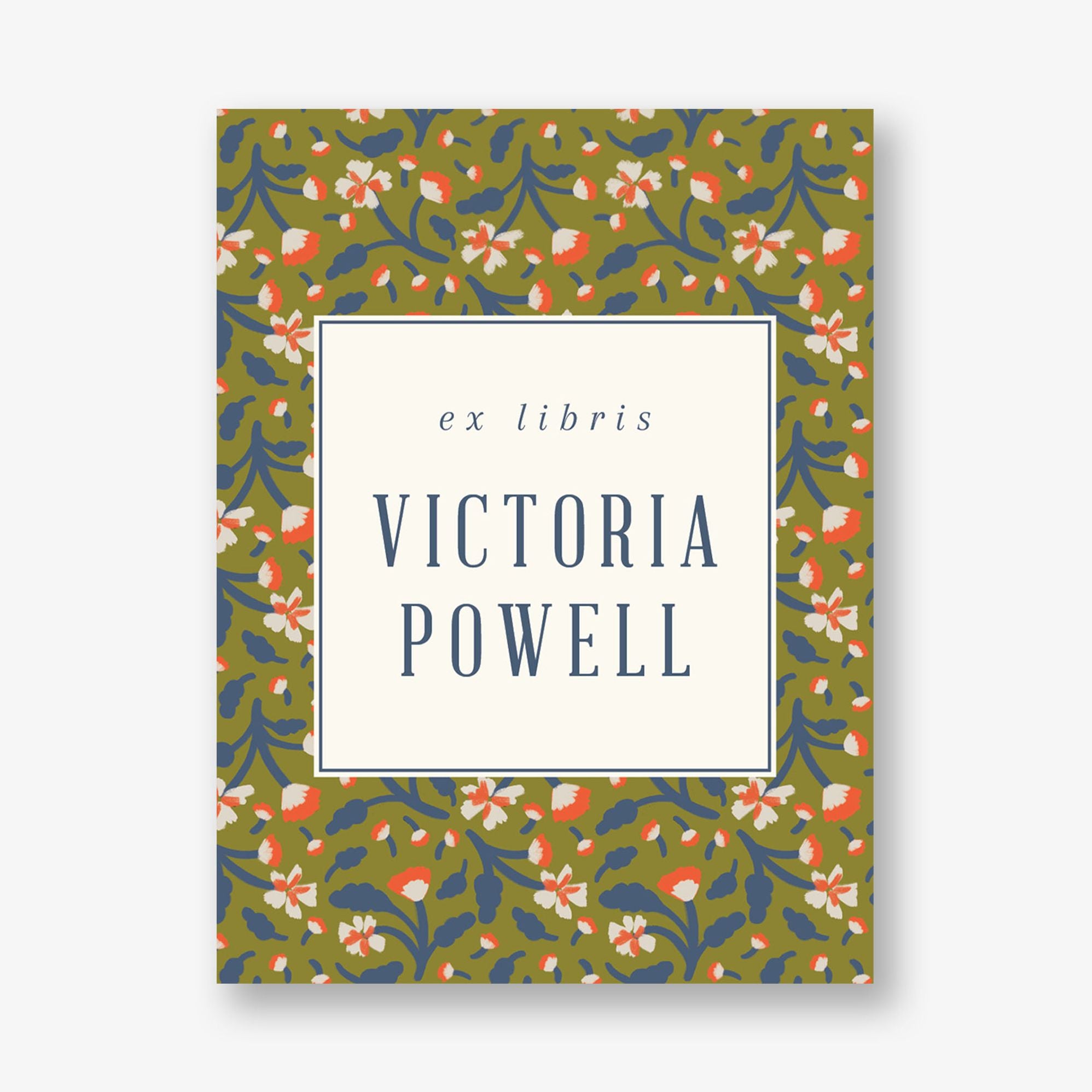 Scattered Stems Adhesive Bookplates