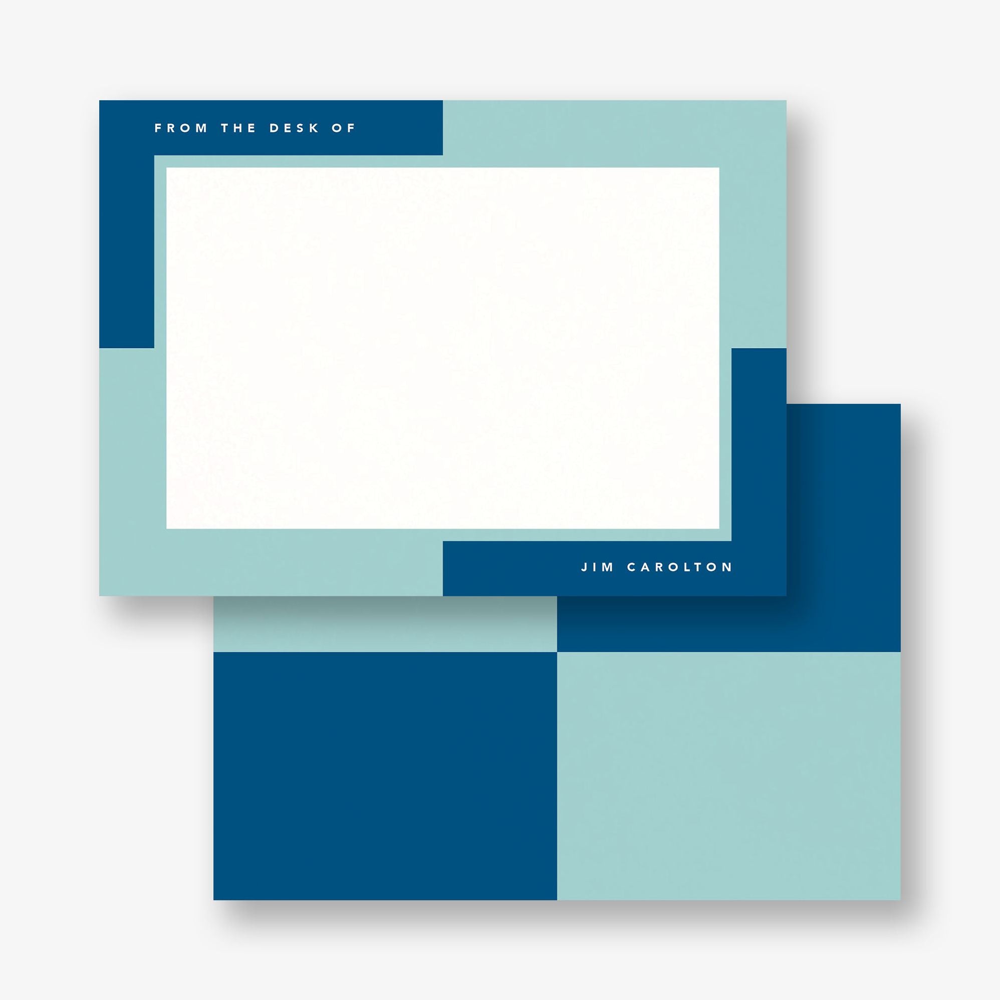 Colorblock Corners Stationery