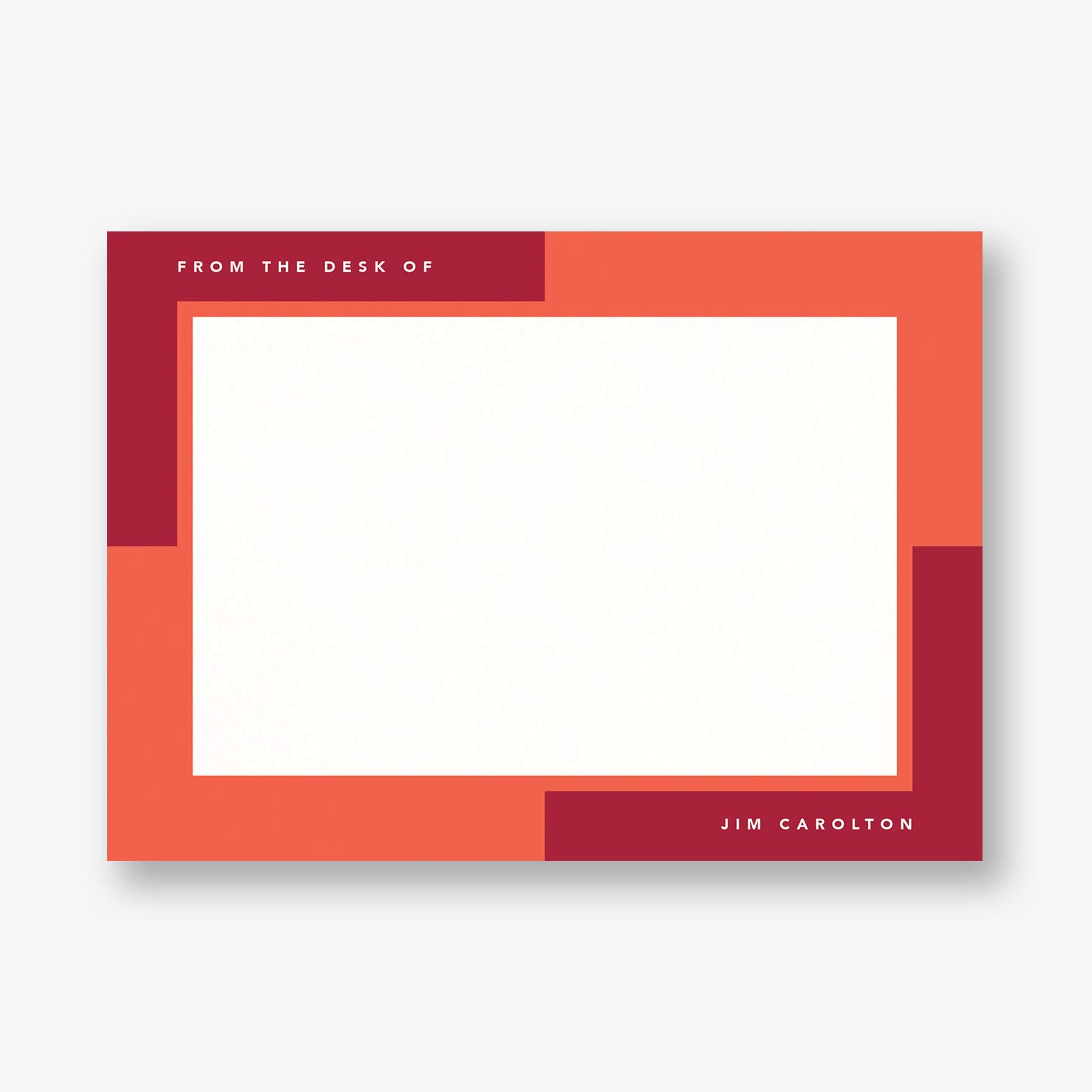 Colorblock Corners Stationery