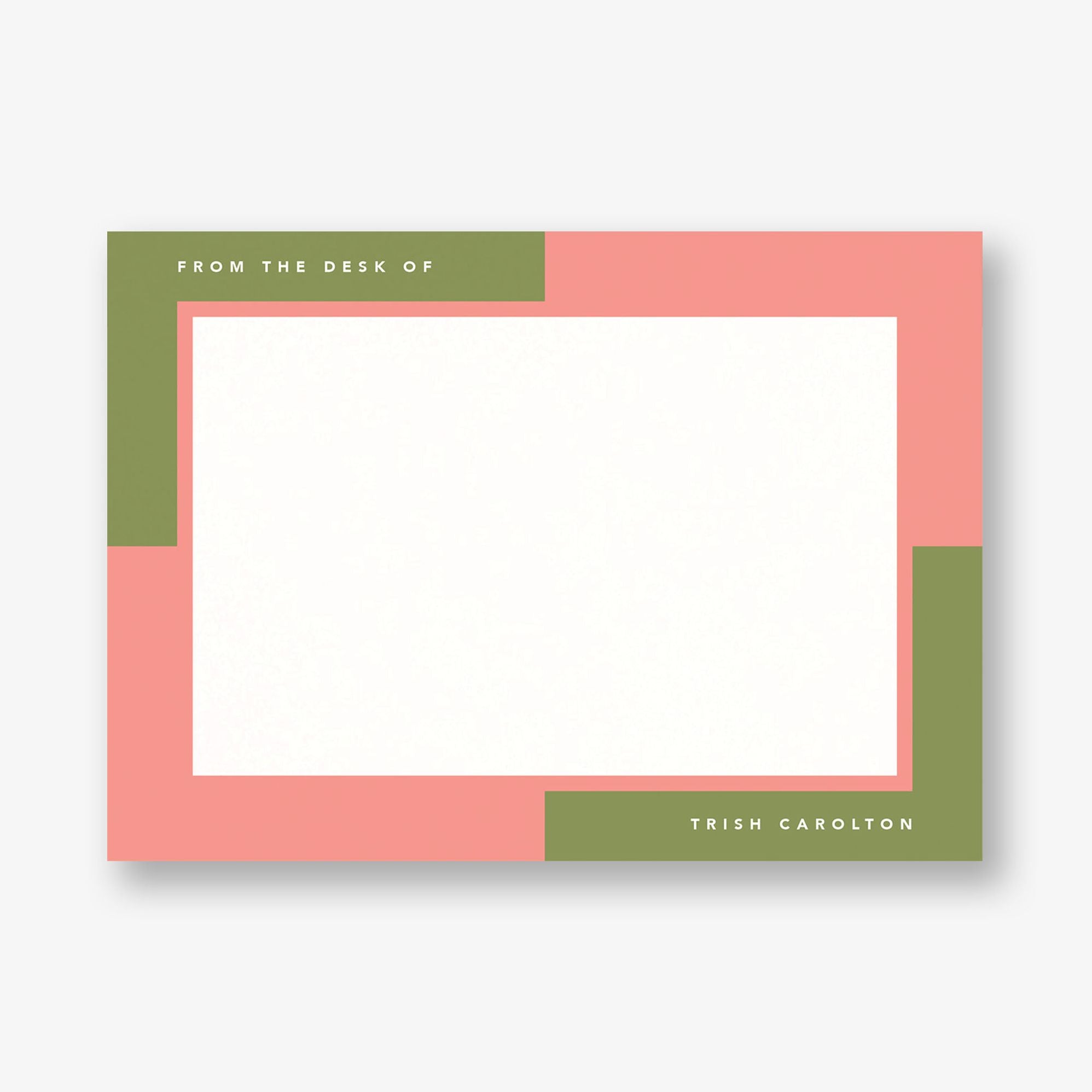 Colorblock Corners Stationery