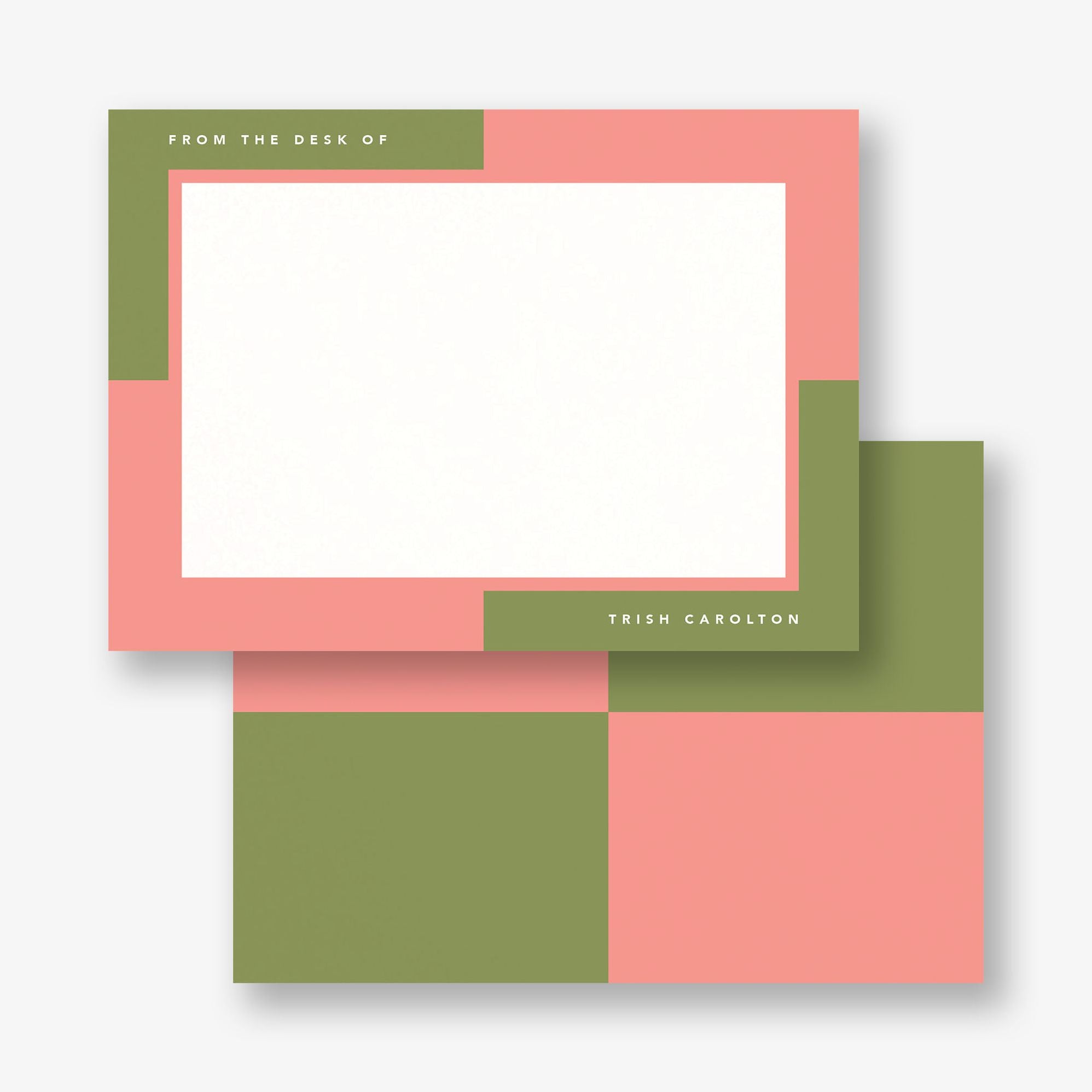 Colorblock Corners Stationery