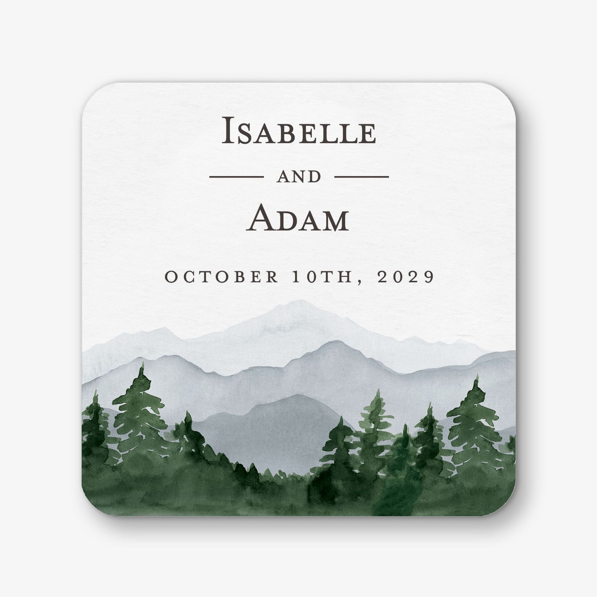 Sierra Square Custom Coasters