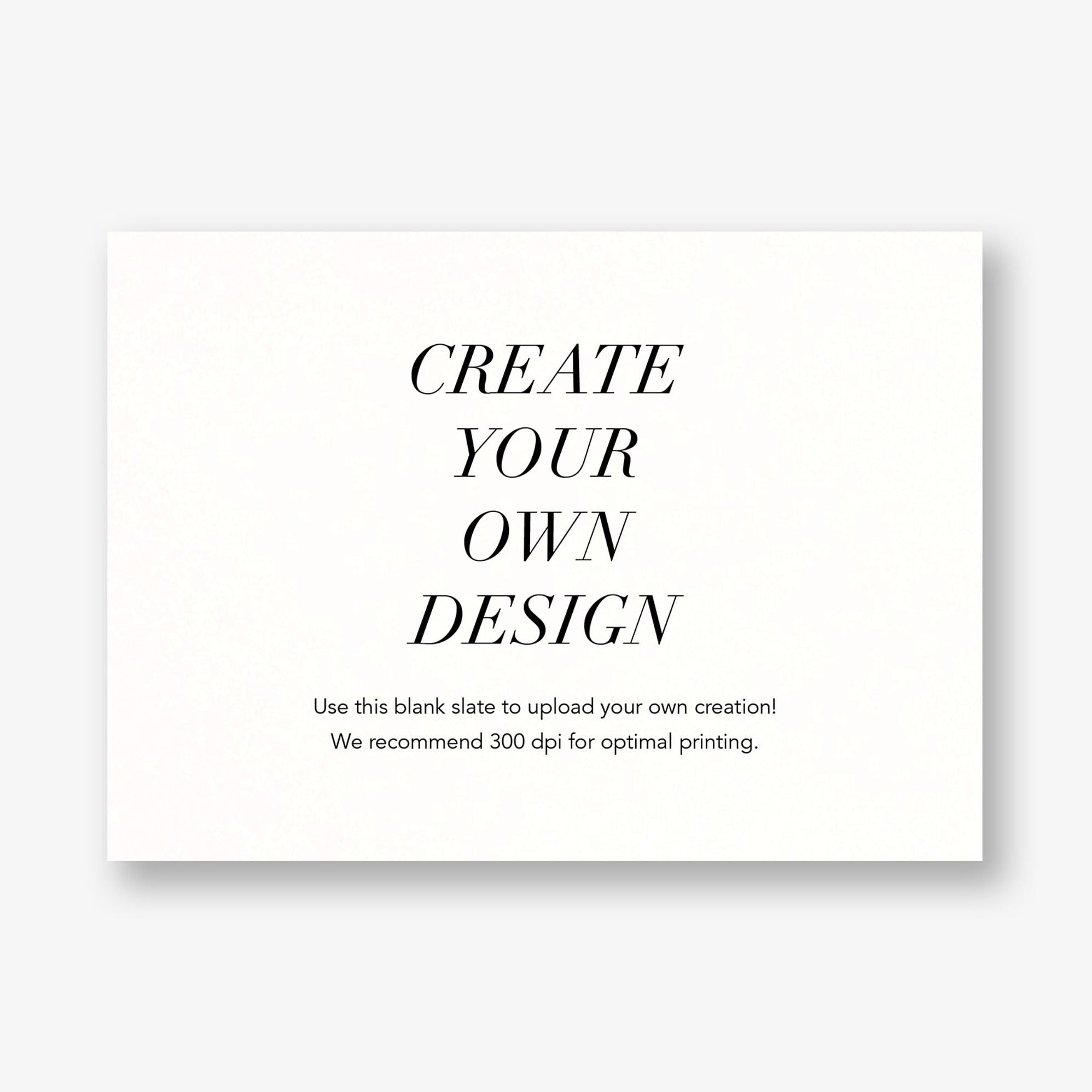 A6 Horizontal Design - Upload Your Own