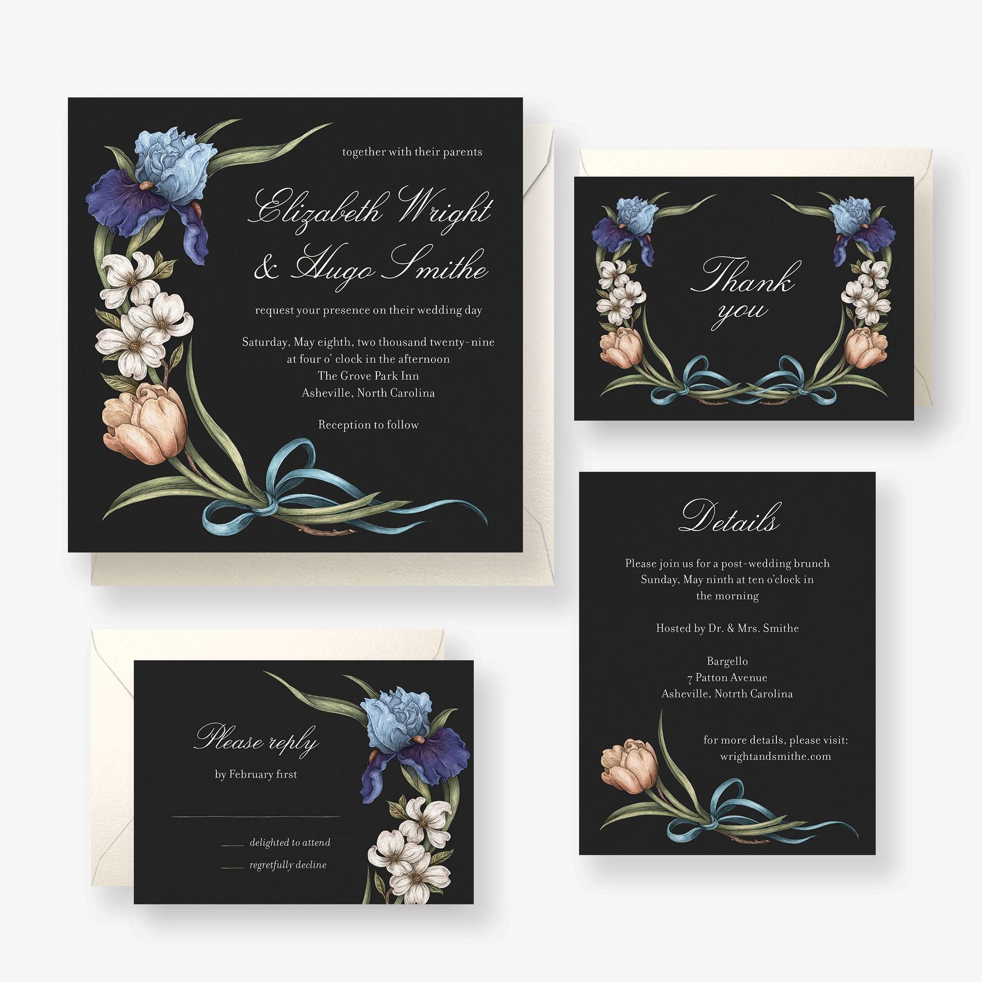 Spring Florals Wedding Invitation