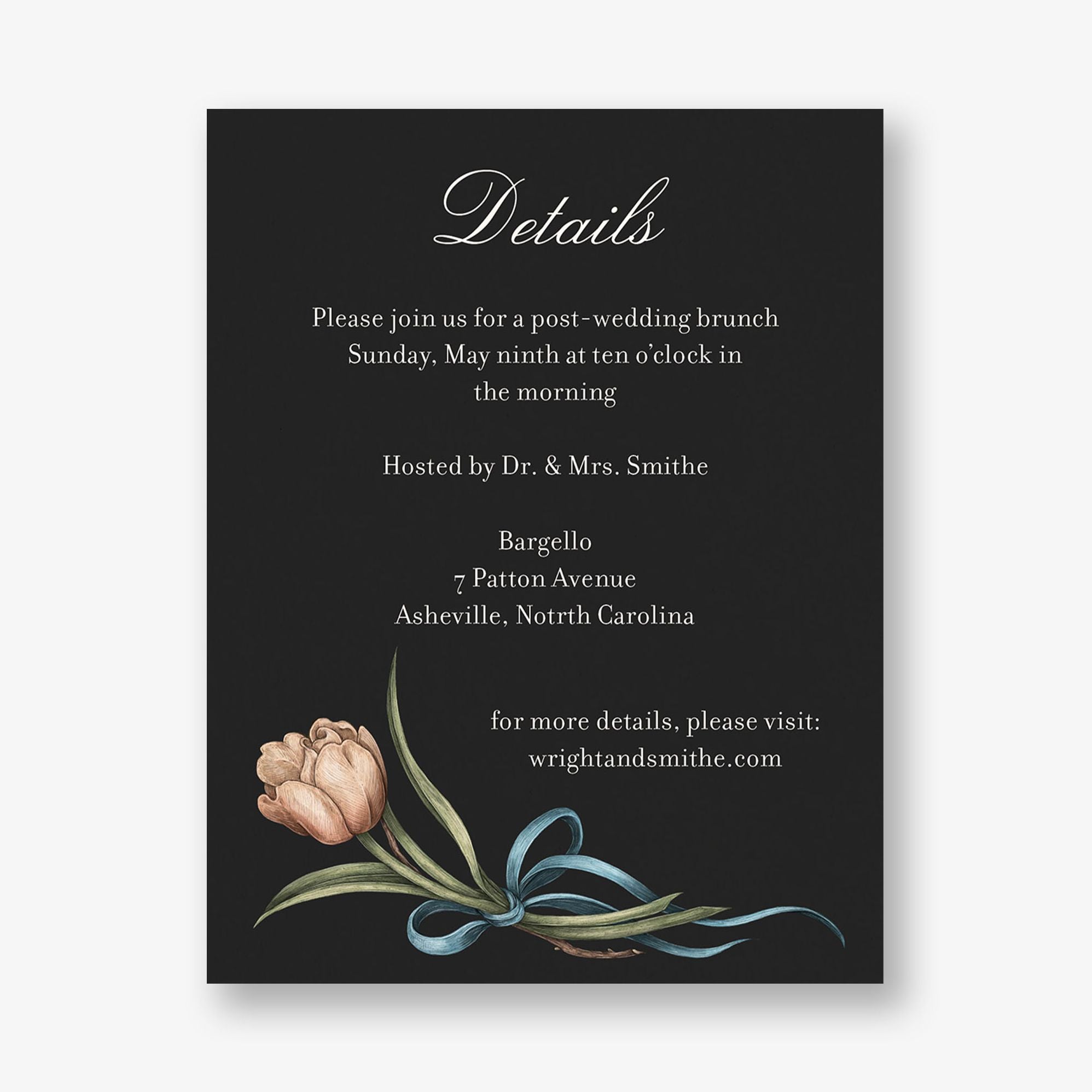 Spring Florals Information Card