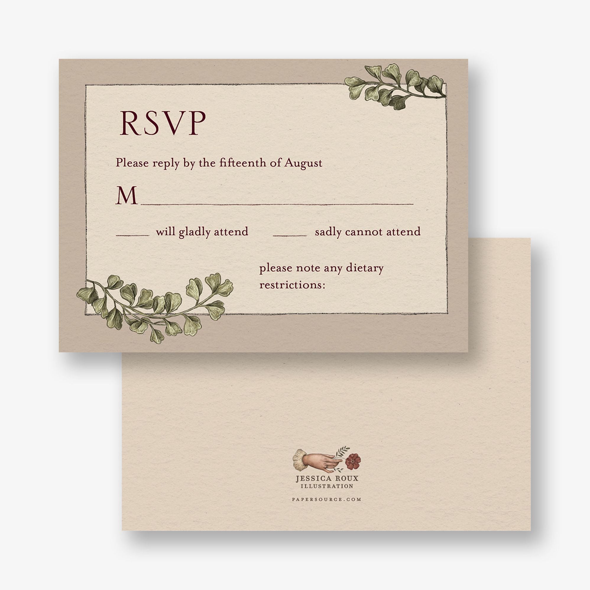 Moody Dahlias Response Card