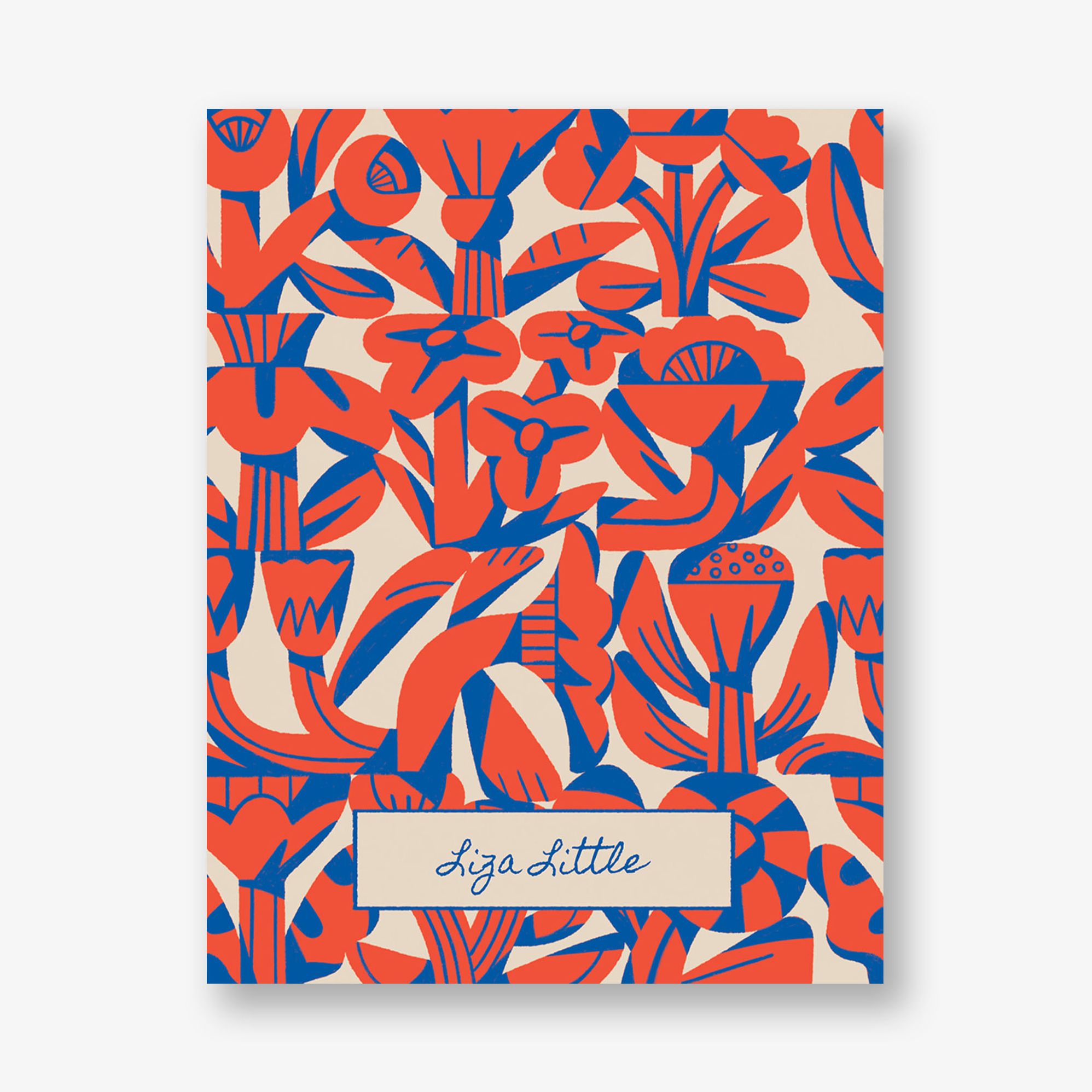 Flower Block Folded Stationery