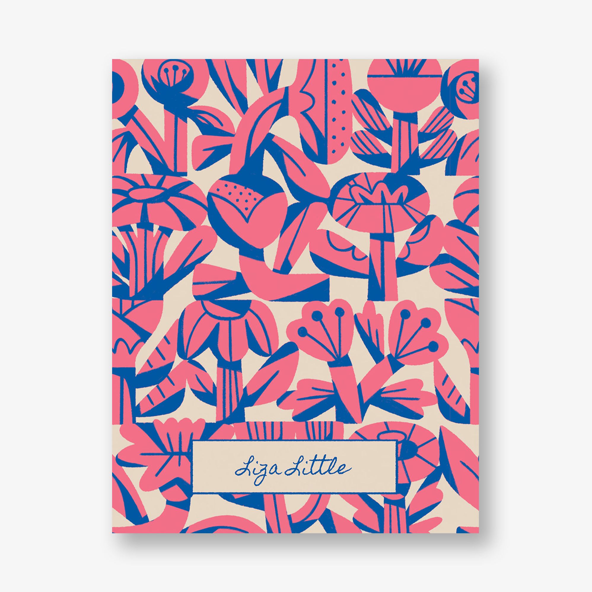Flower Block Folded Stationery