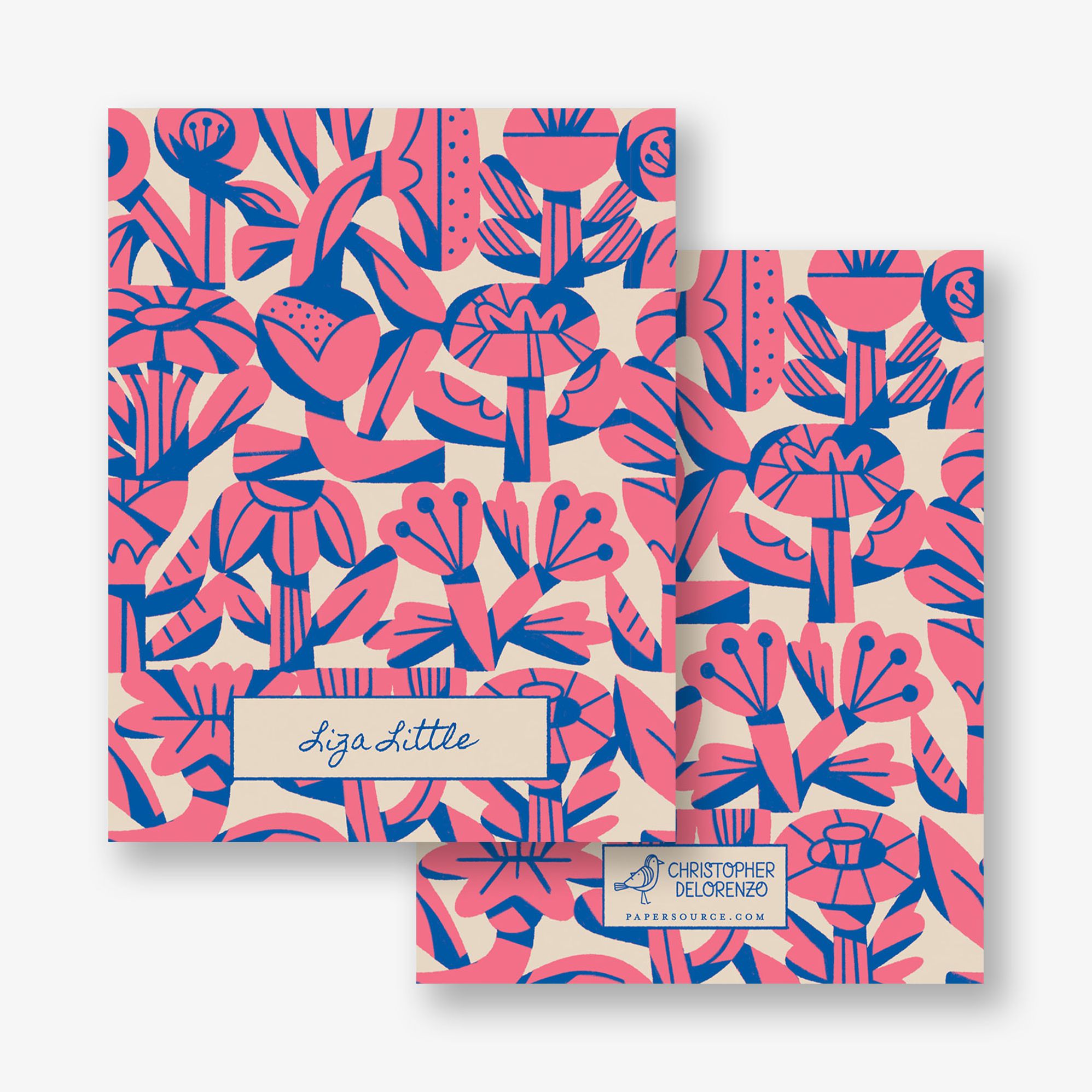 Flower Block Folded Stationery