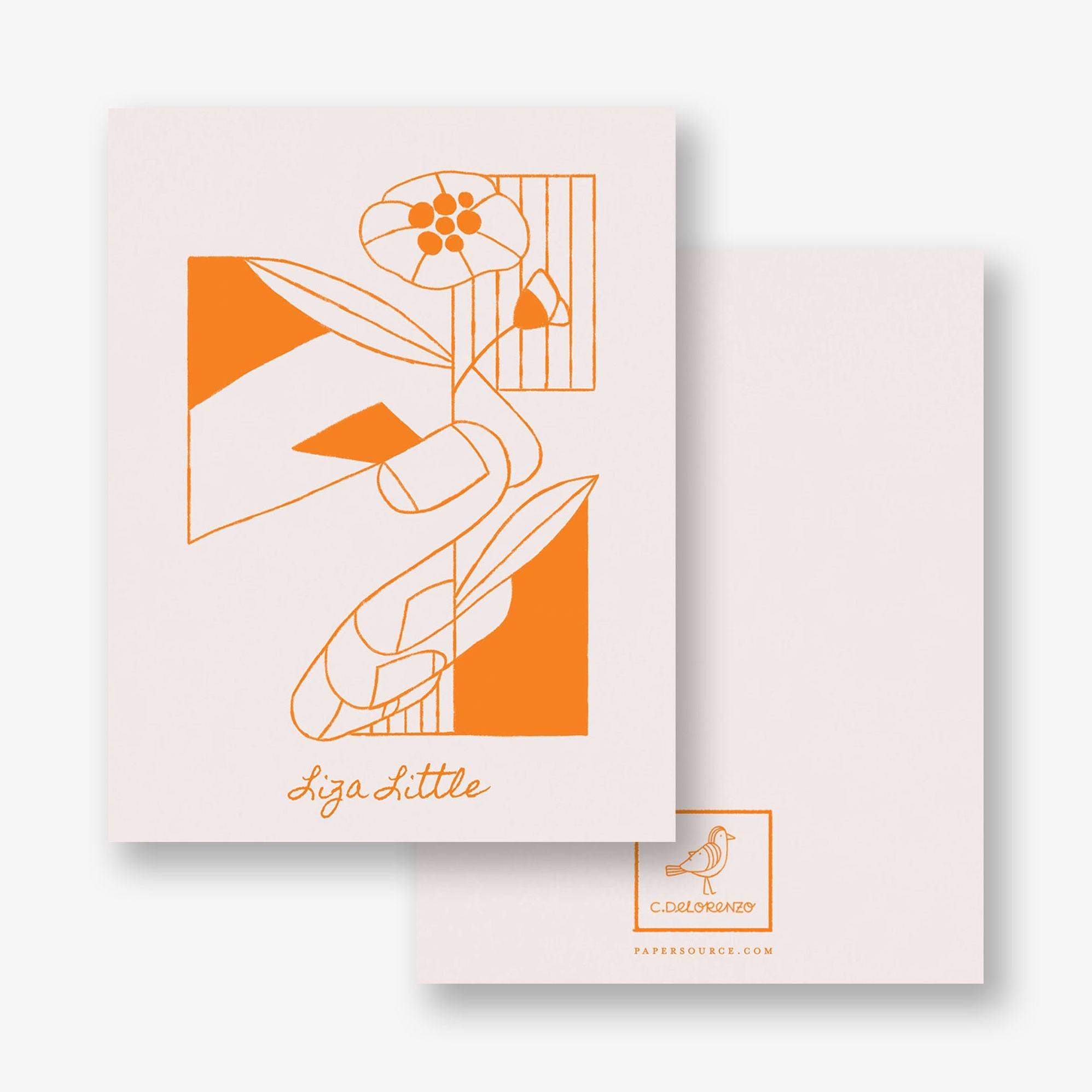 Flower Hand Folded Stationery