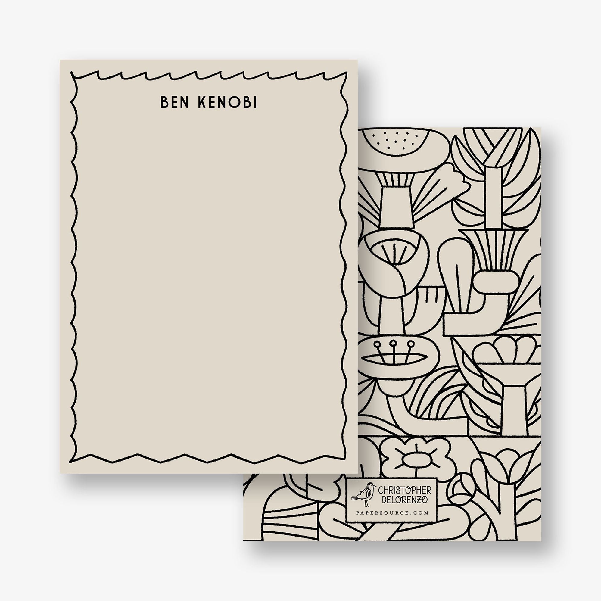 Flower Lines Stationery
