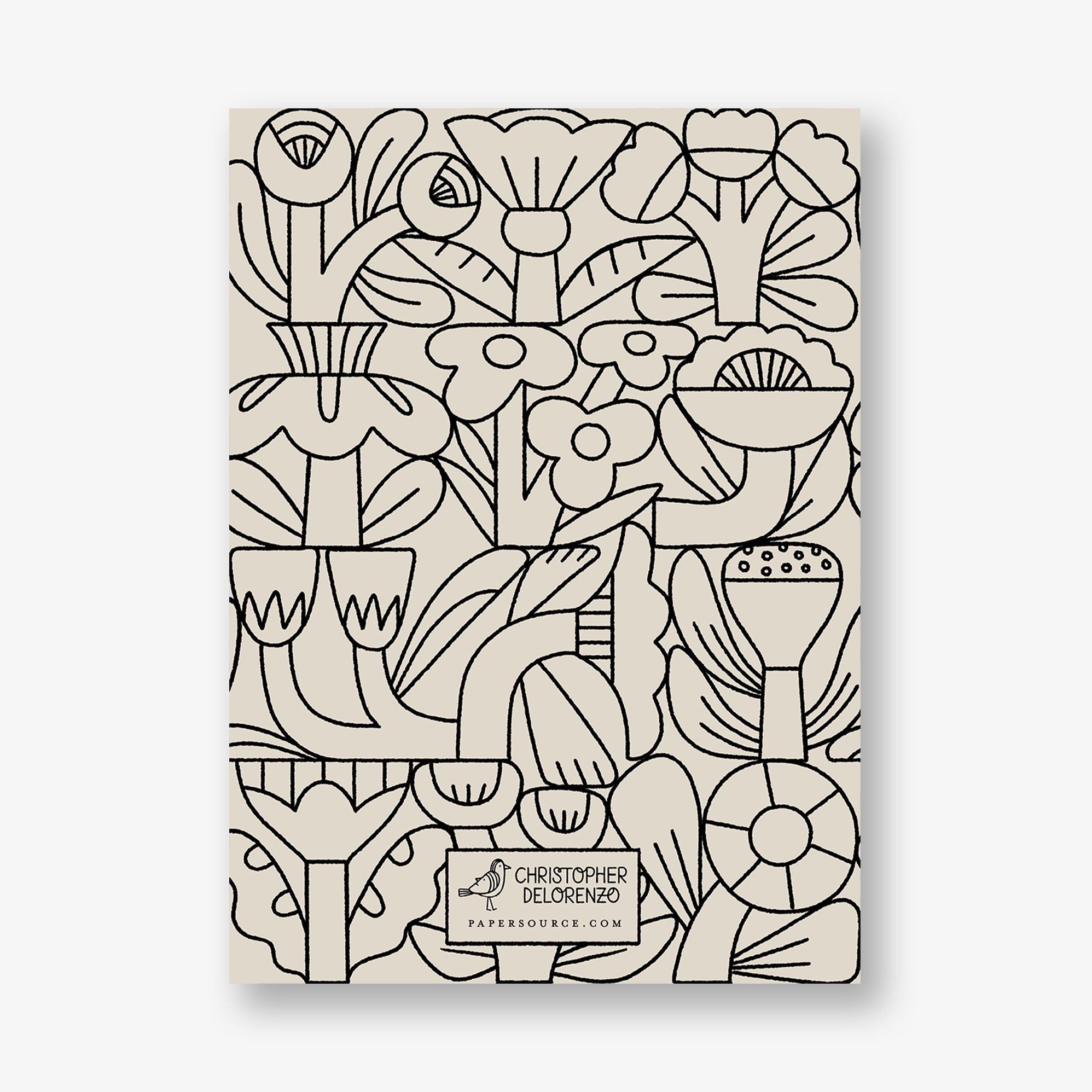 Flower Lines Stationery