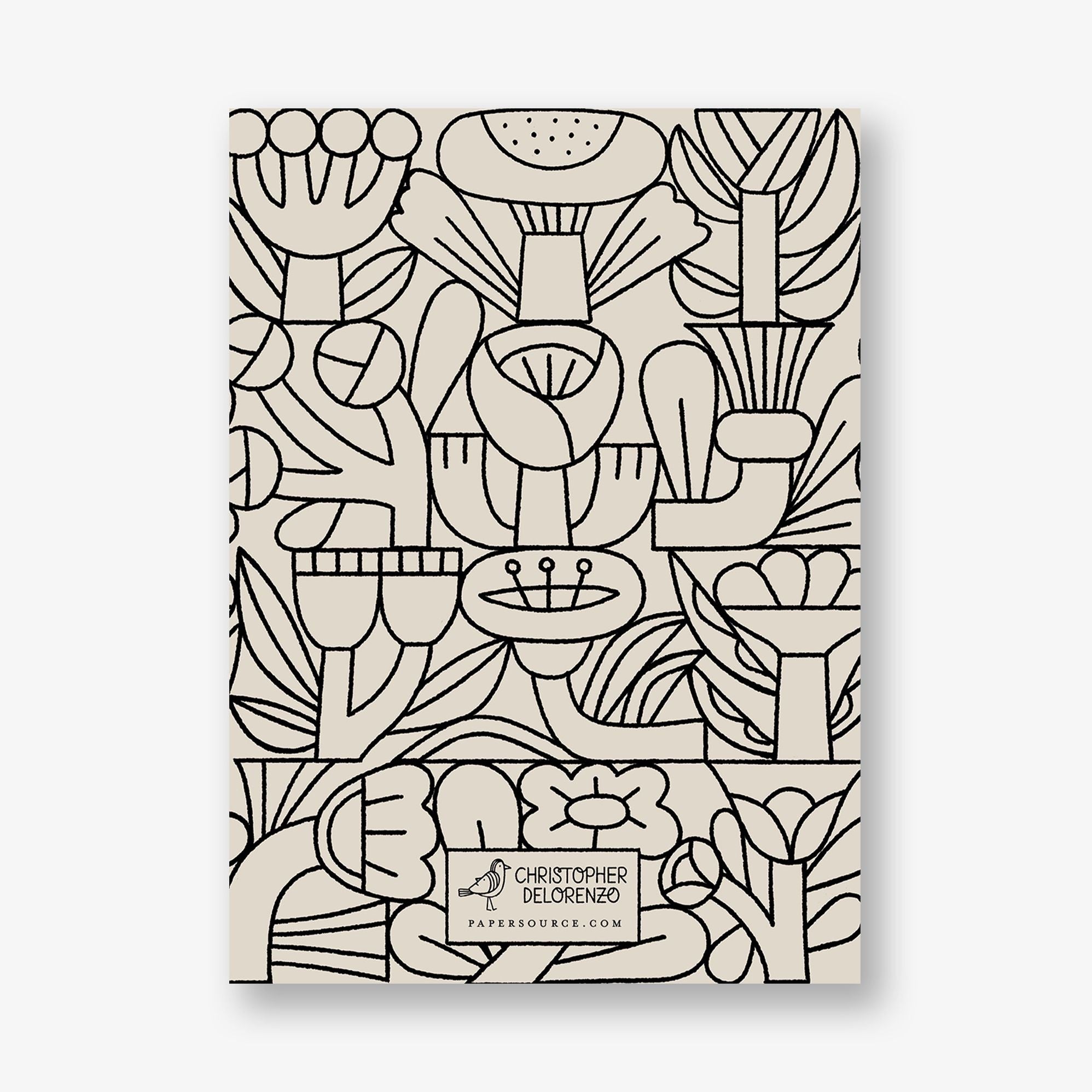 Flower Lines Stationery