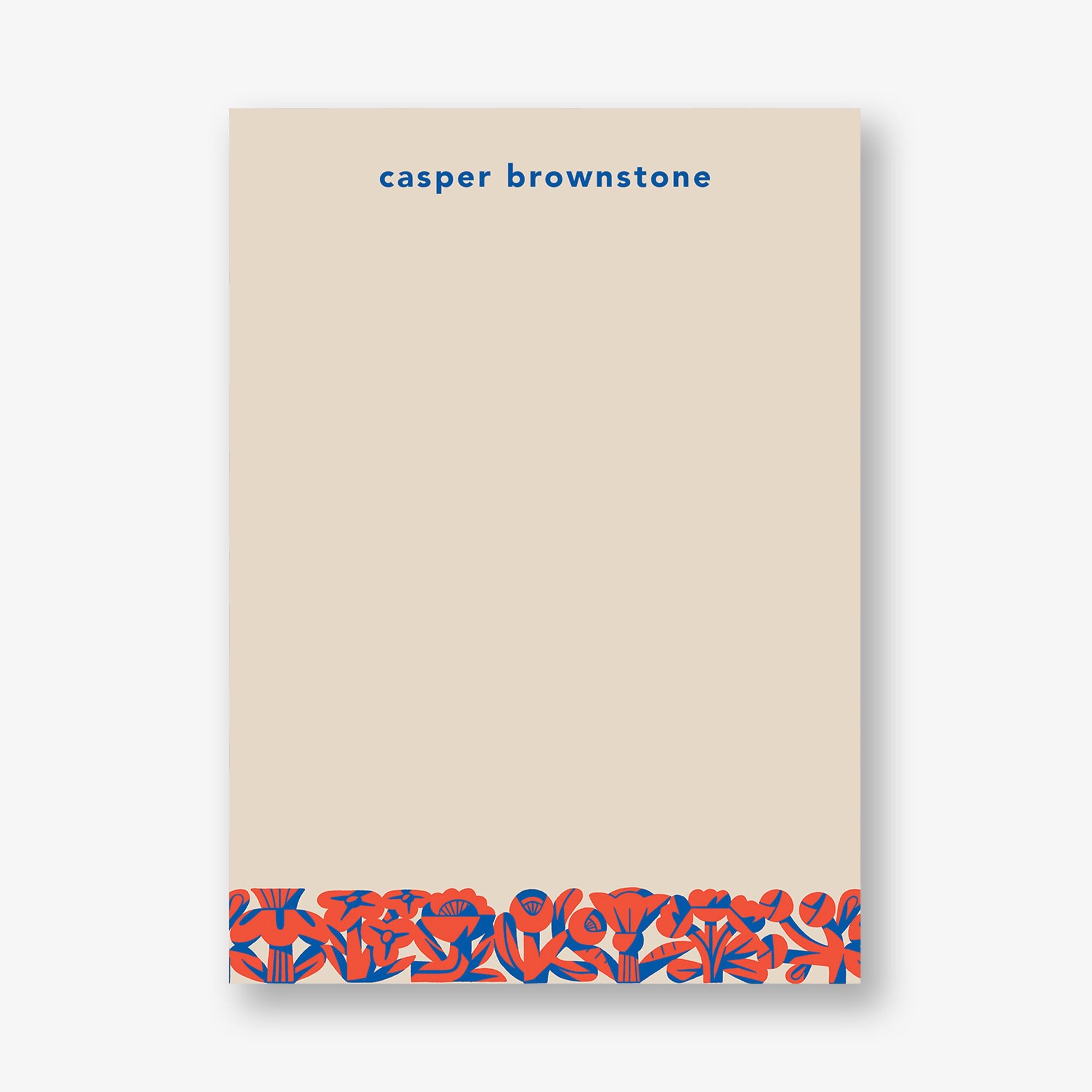 Flower Block Stationery