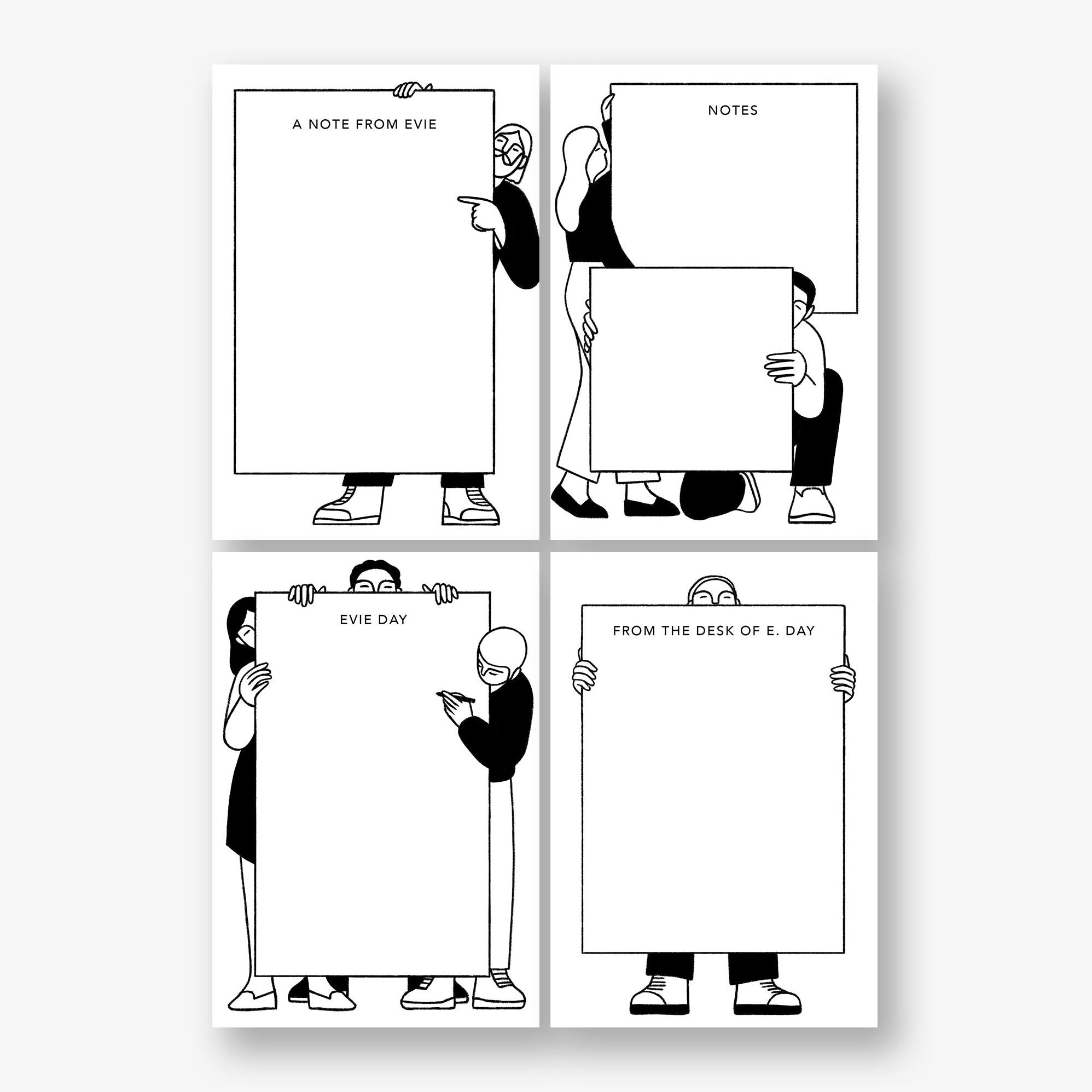 Sign Holders Personalized Notepad Set