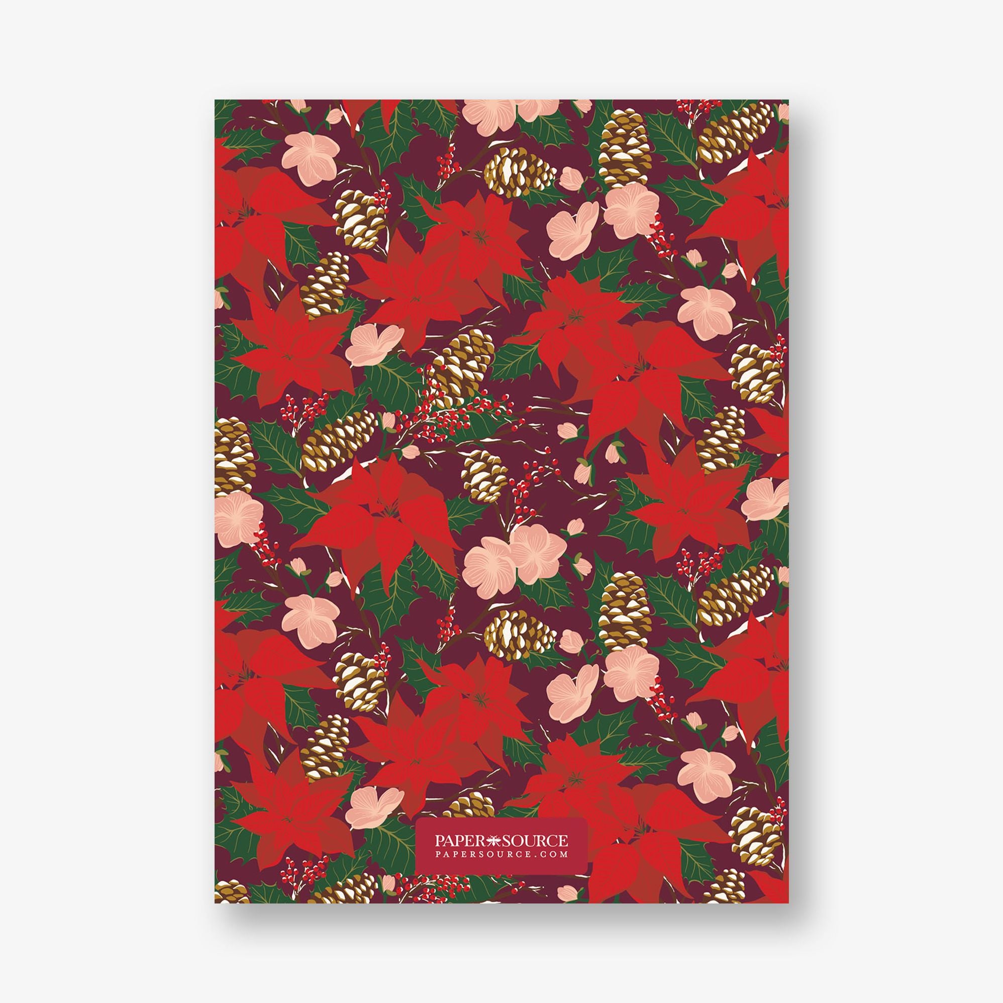 Poinsettia Foil Frame Holiday Card