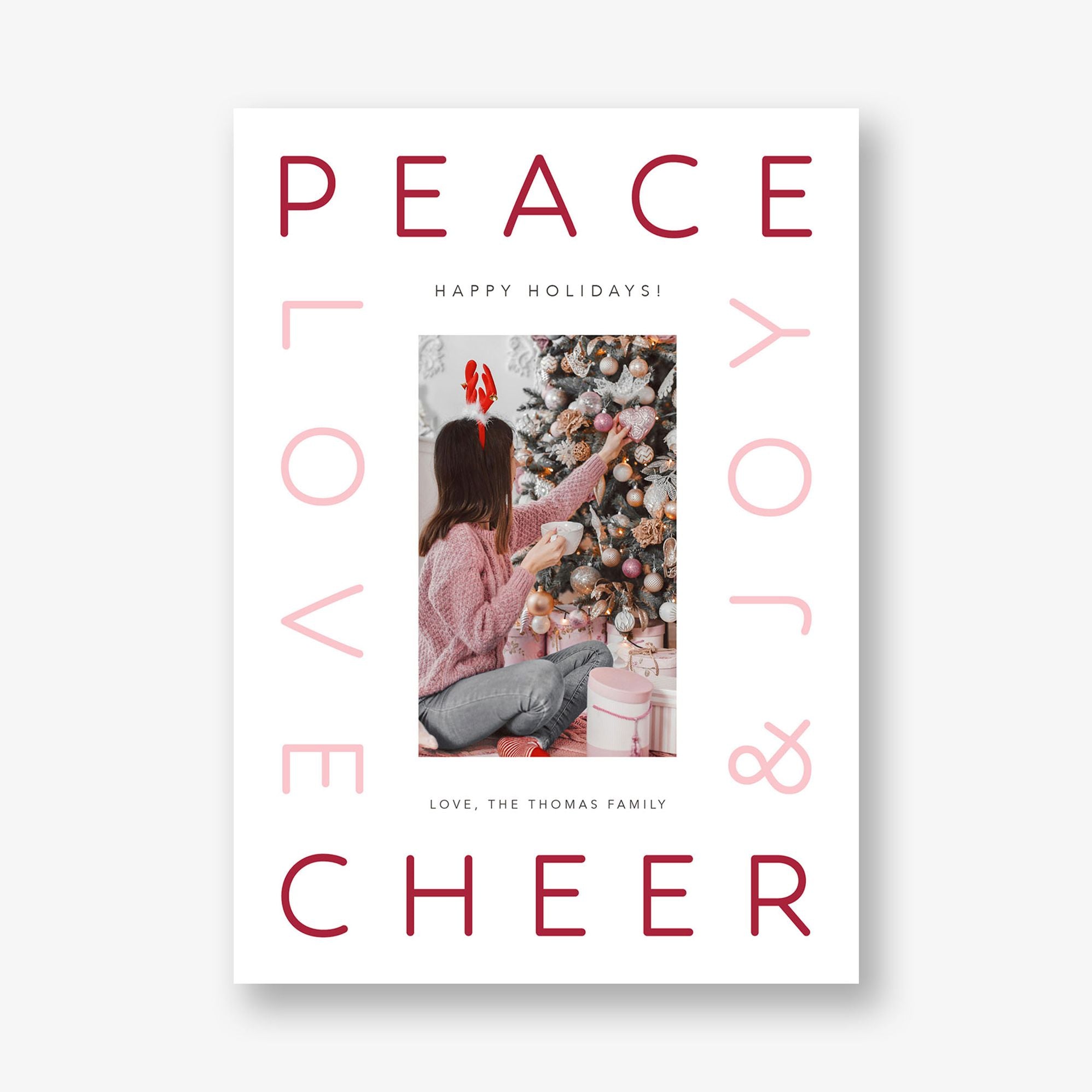 Modern Holiday Wishes Holiday Card