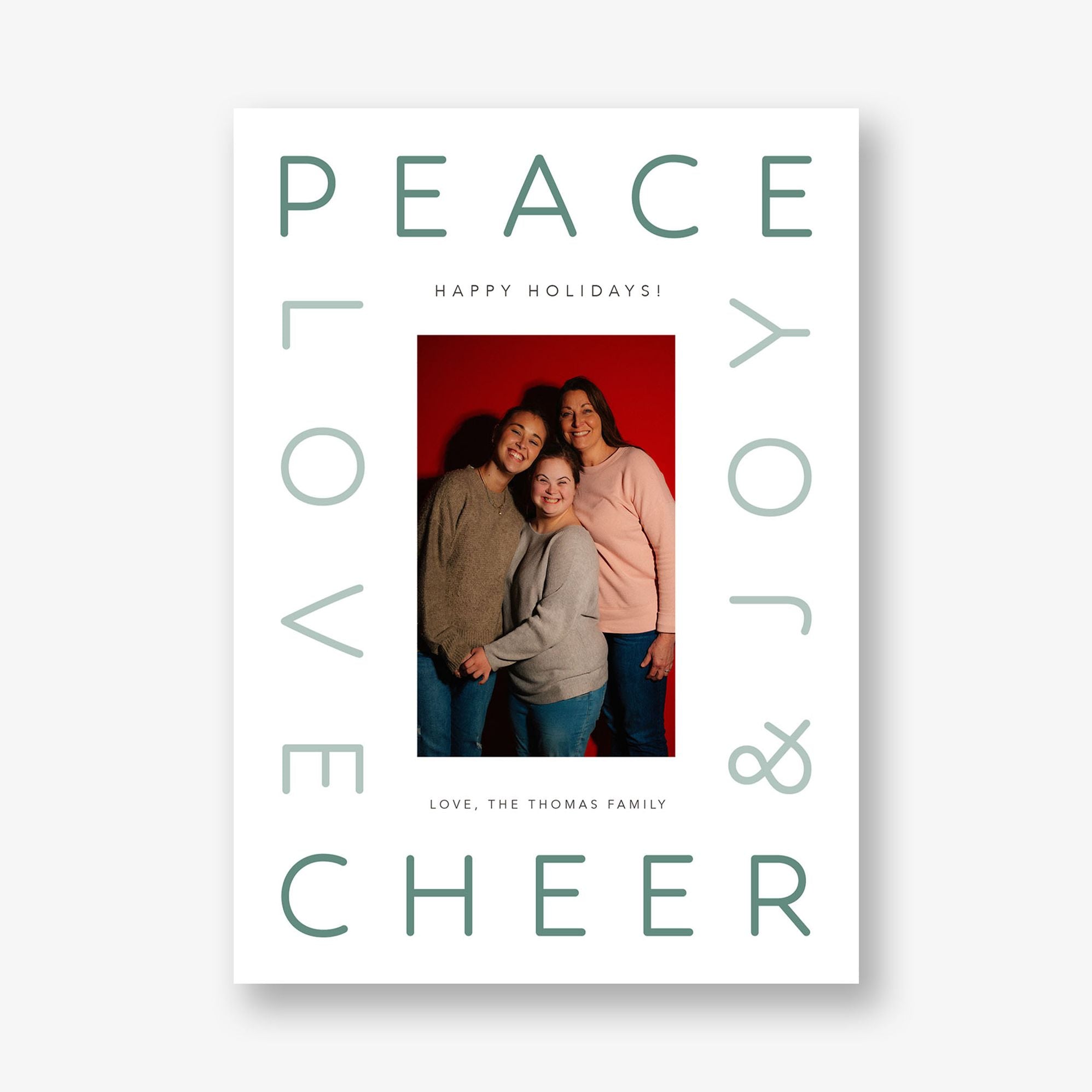 Modern Holiday Wishes Holiday Card