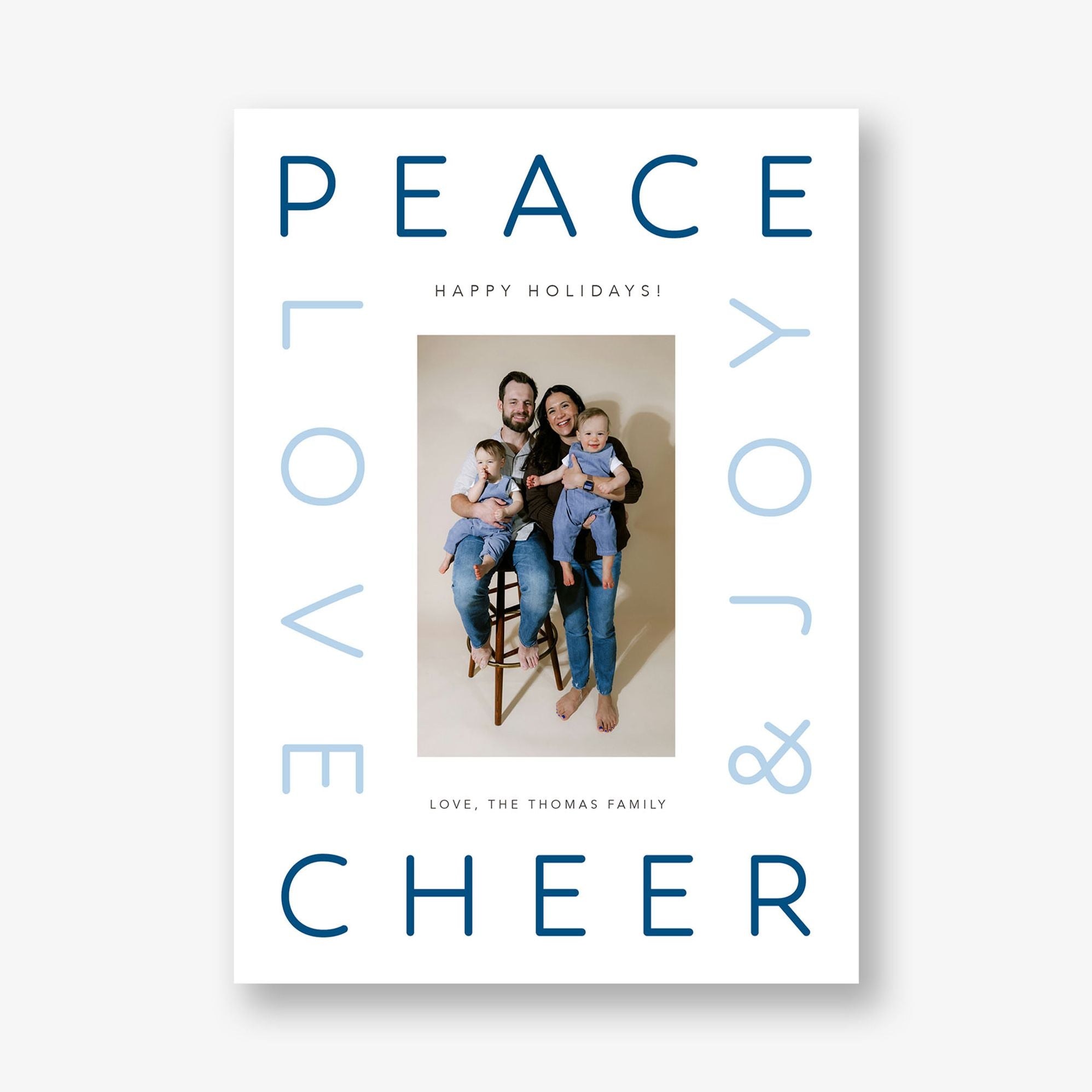 Modern Holiday Wishes Holiday Card