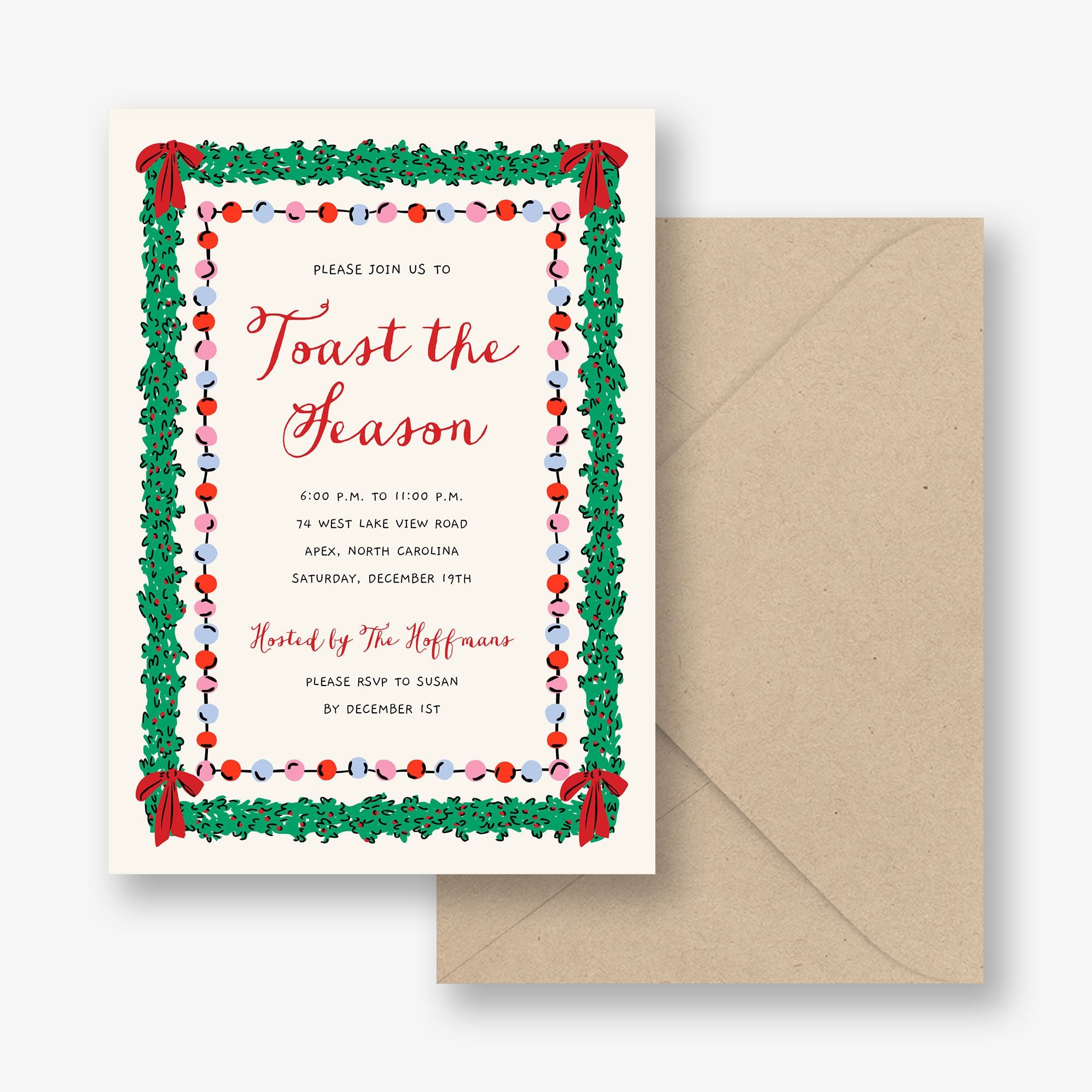 Holidazzle Holiday Party Invitation