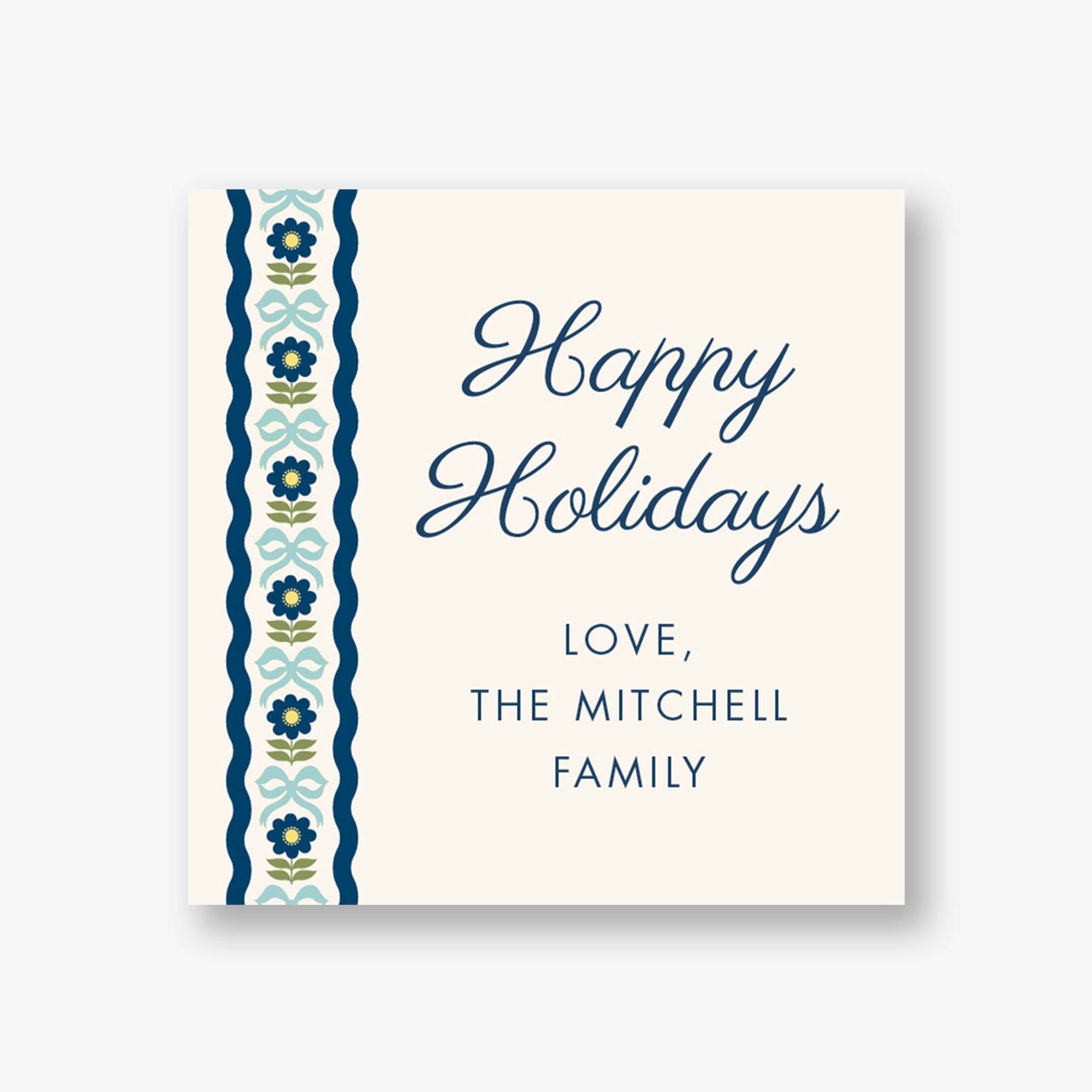 Bows and Blooms Gift Tag