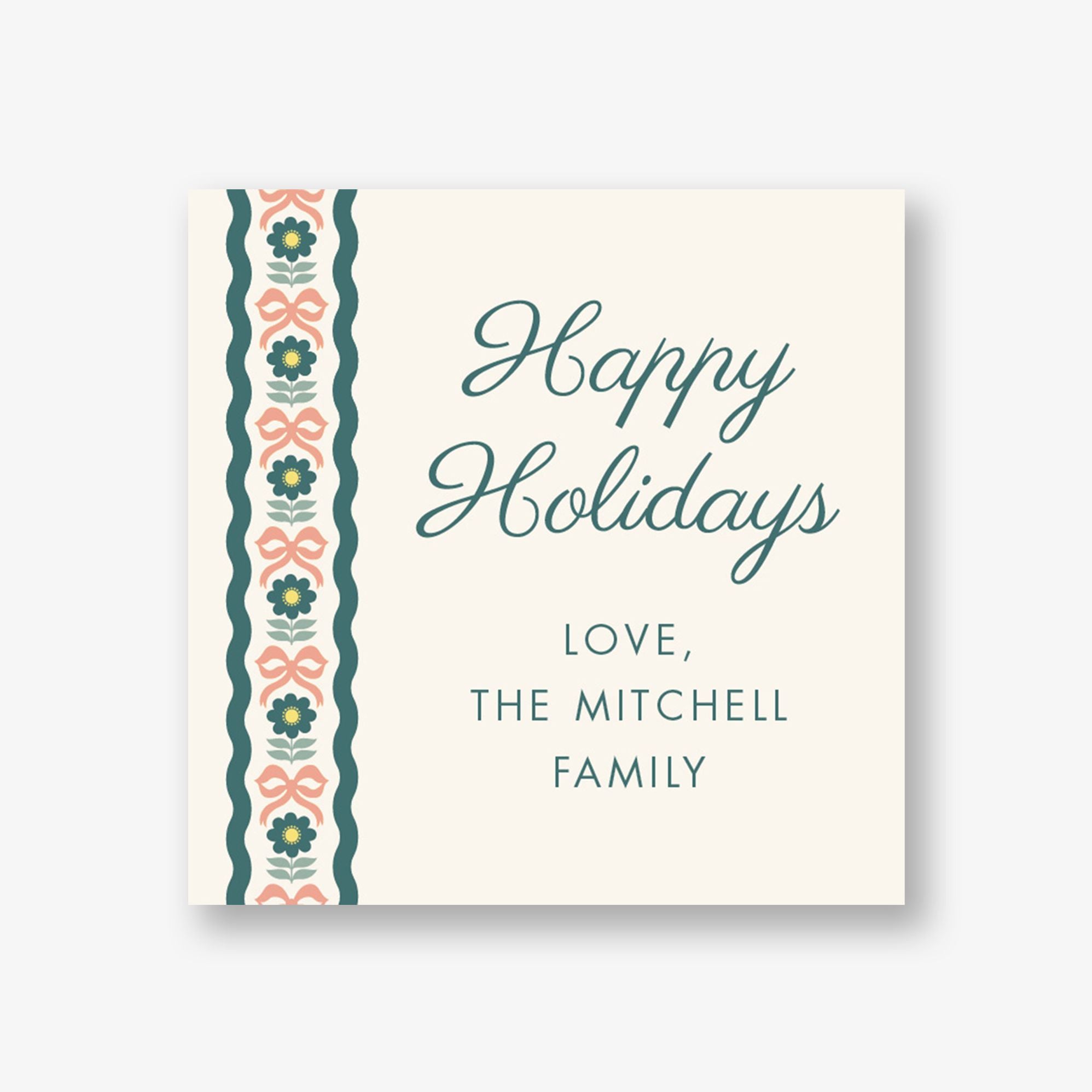 Bows and Blooms Gift Tag