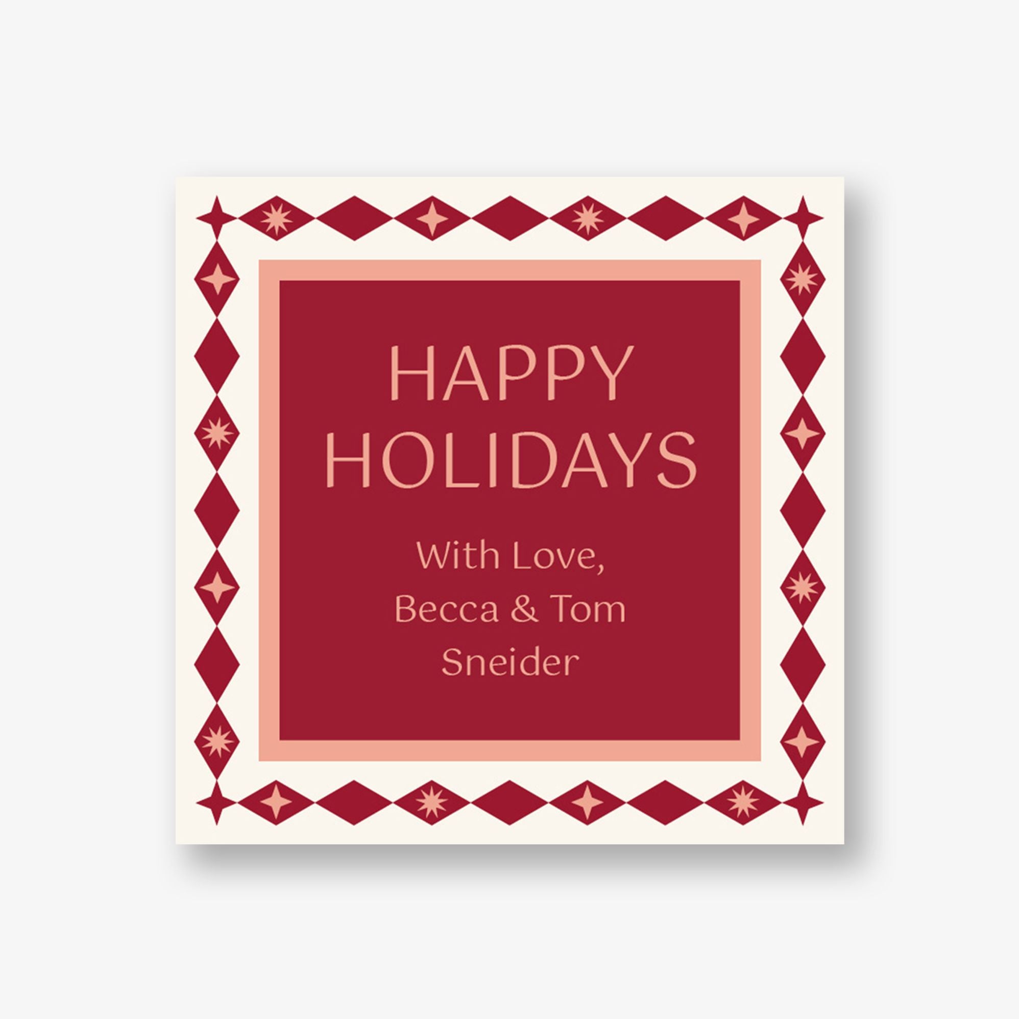 Retro Diamond Gift Tag