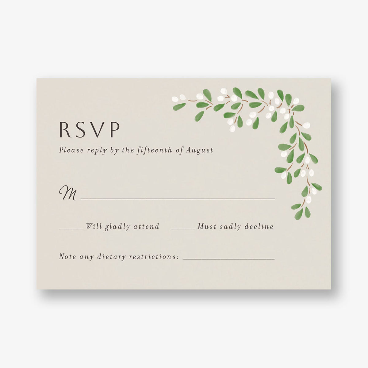 Cheerful Buds Response Card