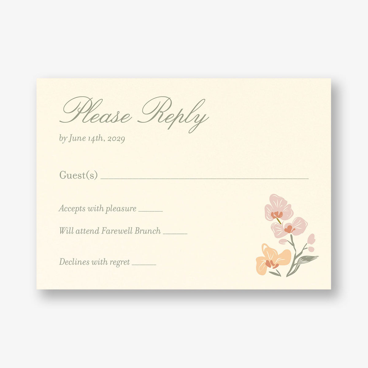 Climbing Florals Response Card