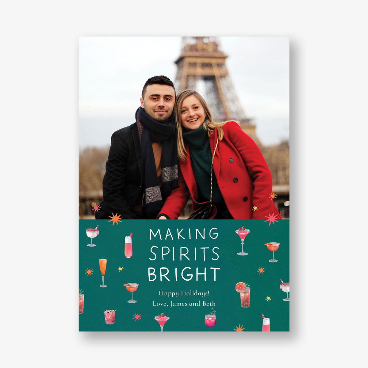 Making Spirits Bright Holiday Photo Card