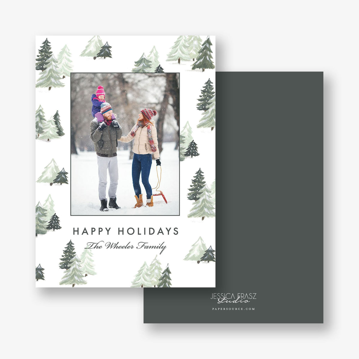 Sweet Trees Holiday Photo Card