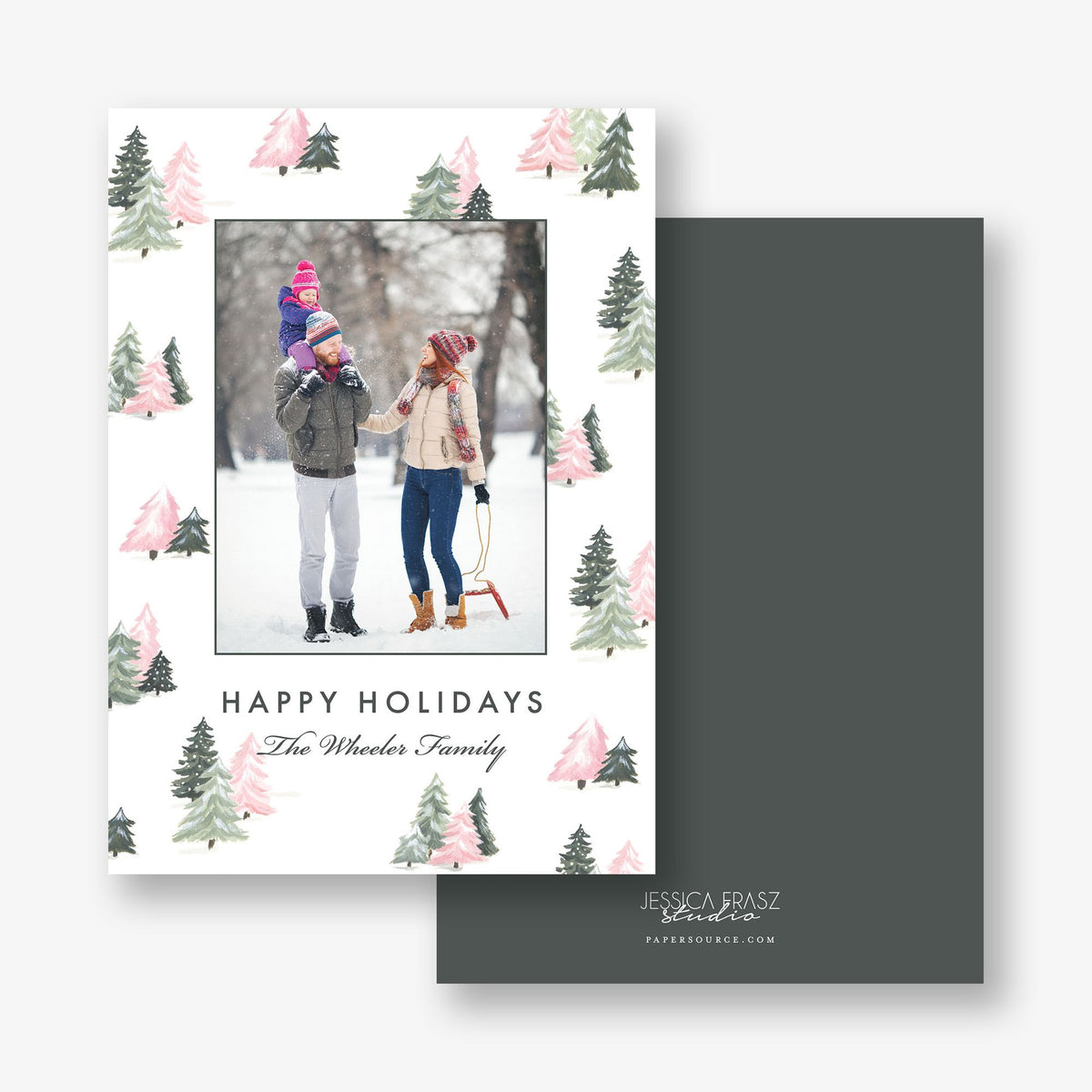 Sweet Trees Holiday Photo Card