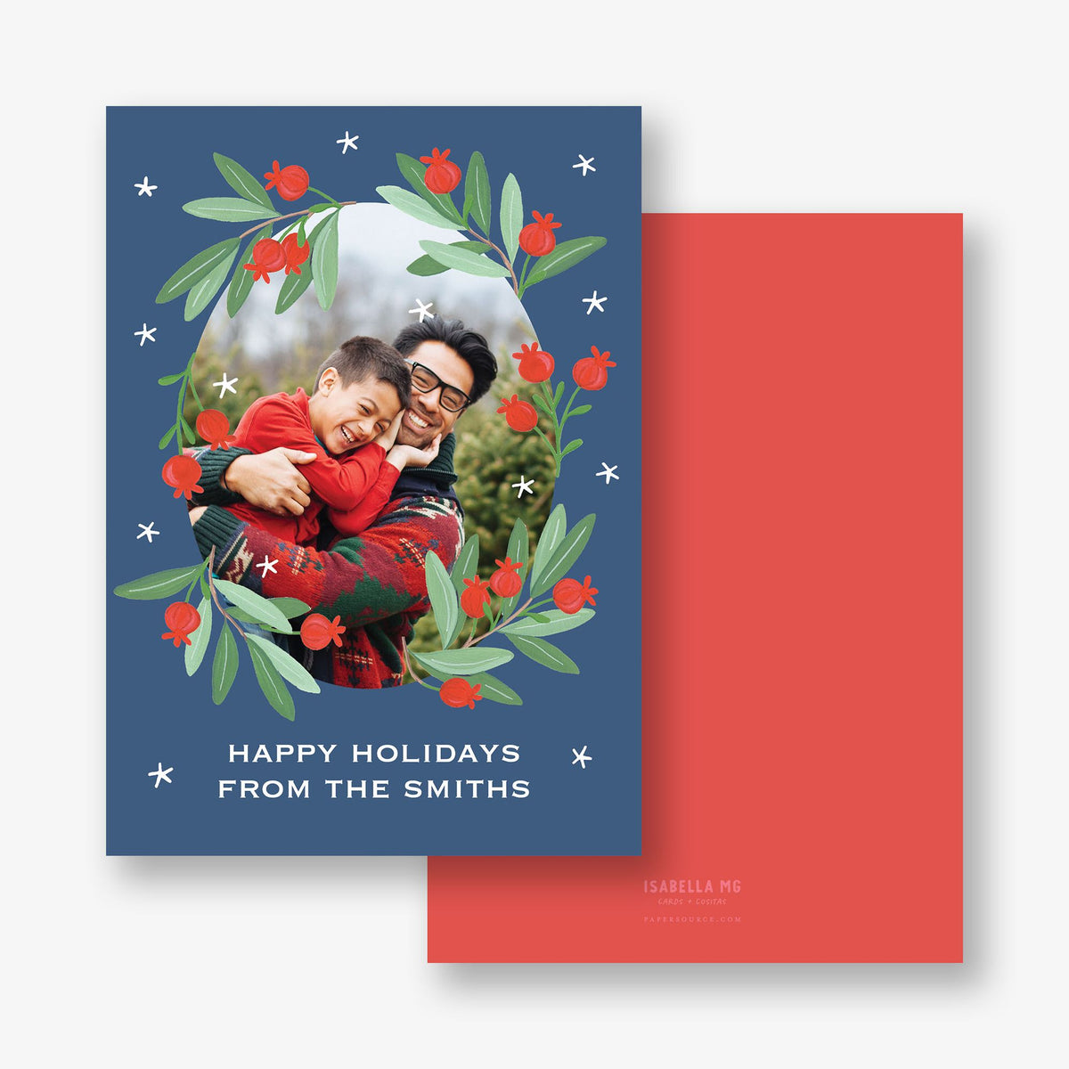 Pomegranate Holiday Photo Card