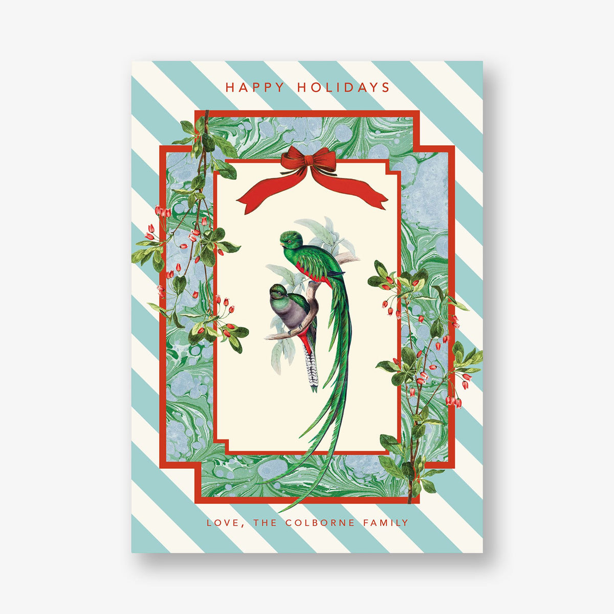 Mistletoe Majesty Holiday Card