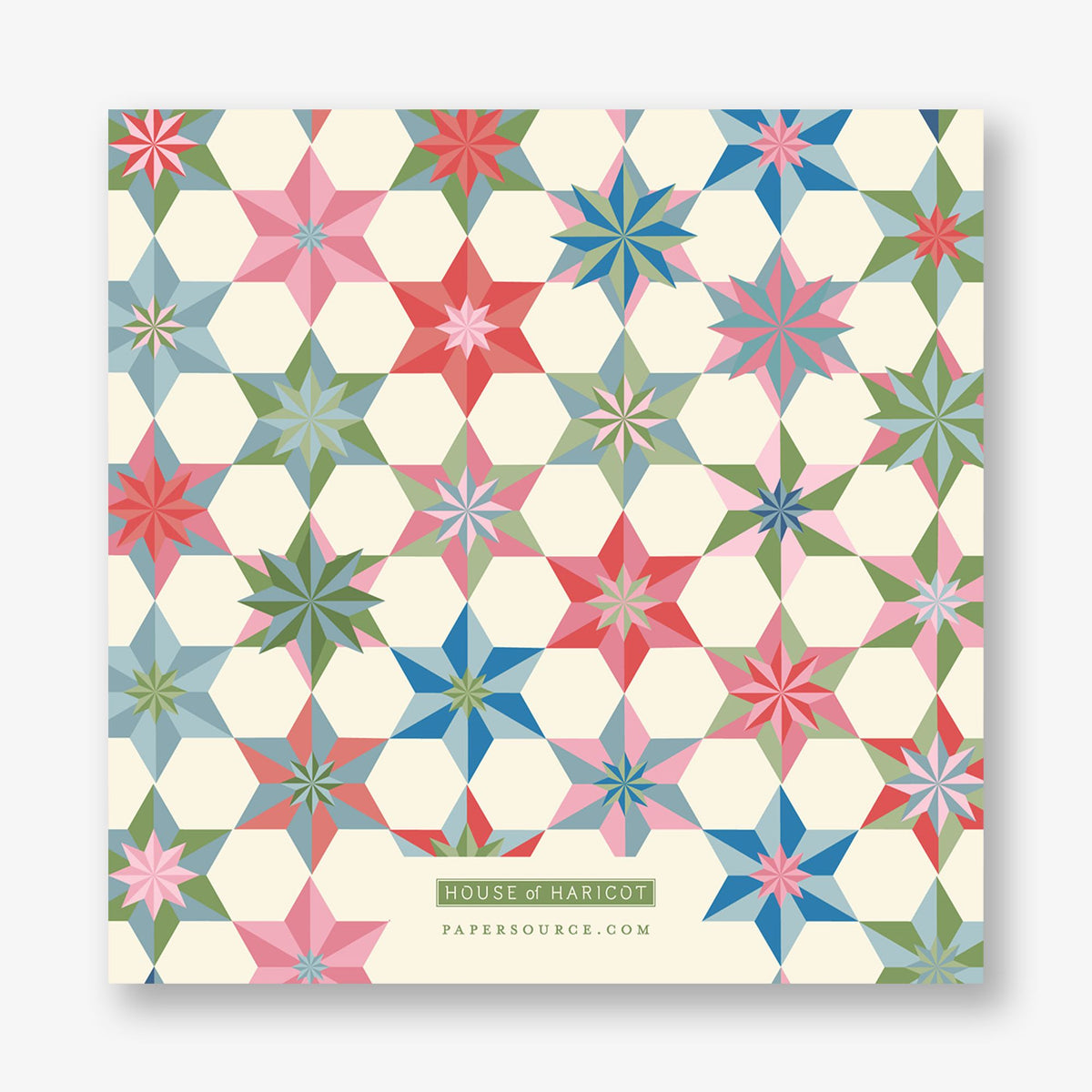 Quilted Stars Holiday Photo Card