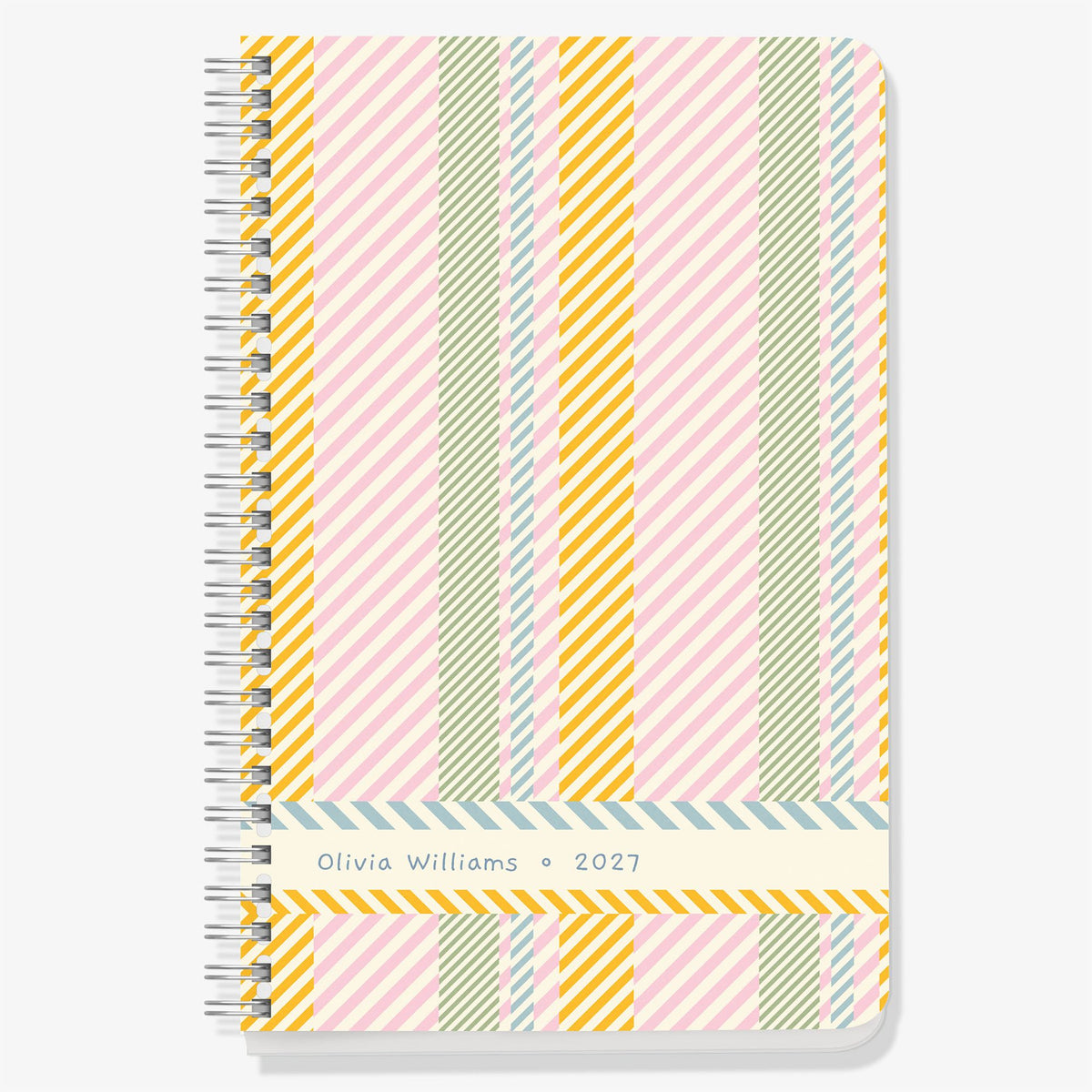 Diagonal Stripes Custom Journal