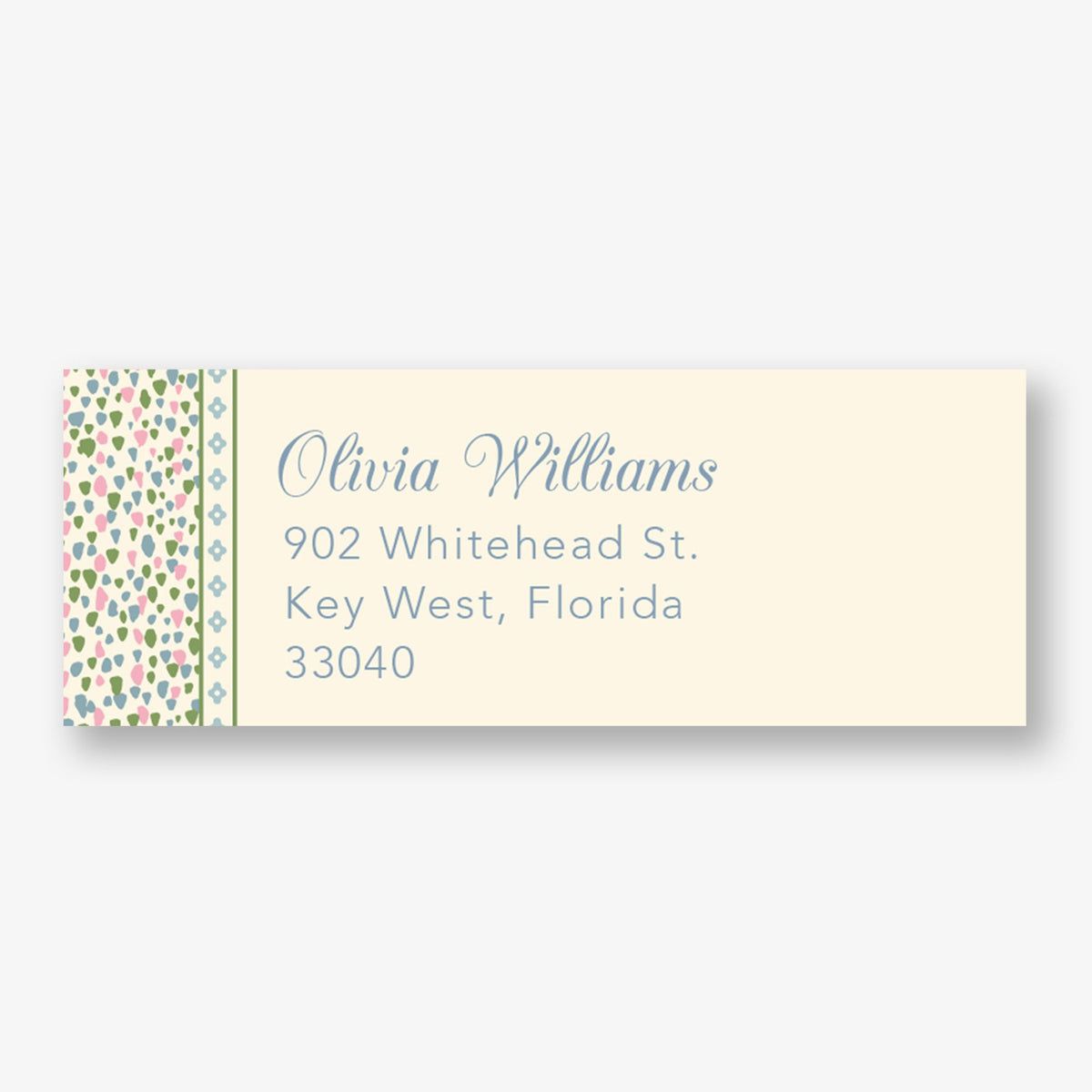Wildflower Bouquet Return Address Label